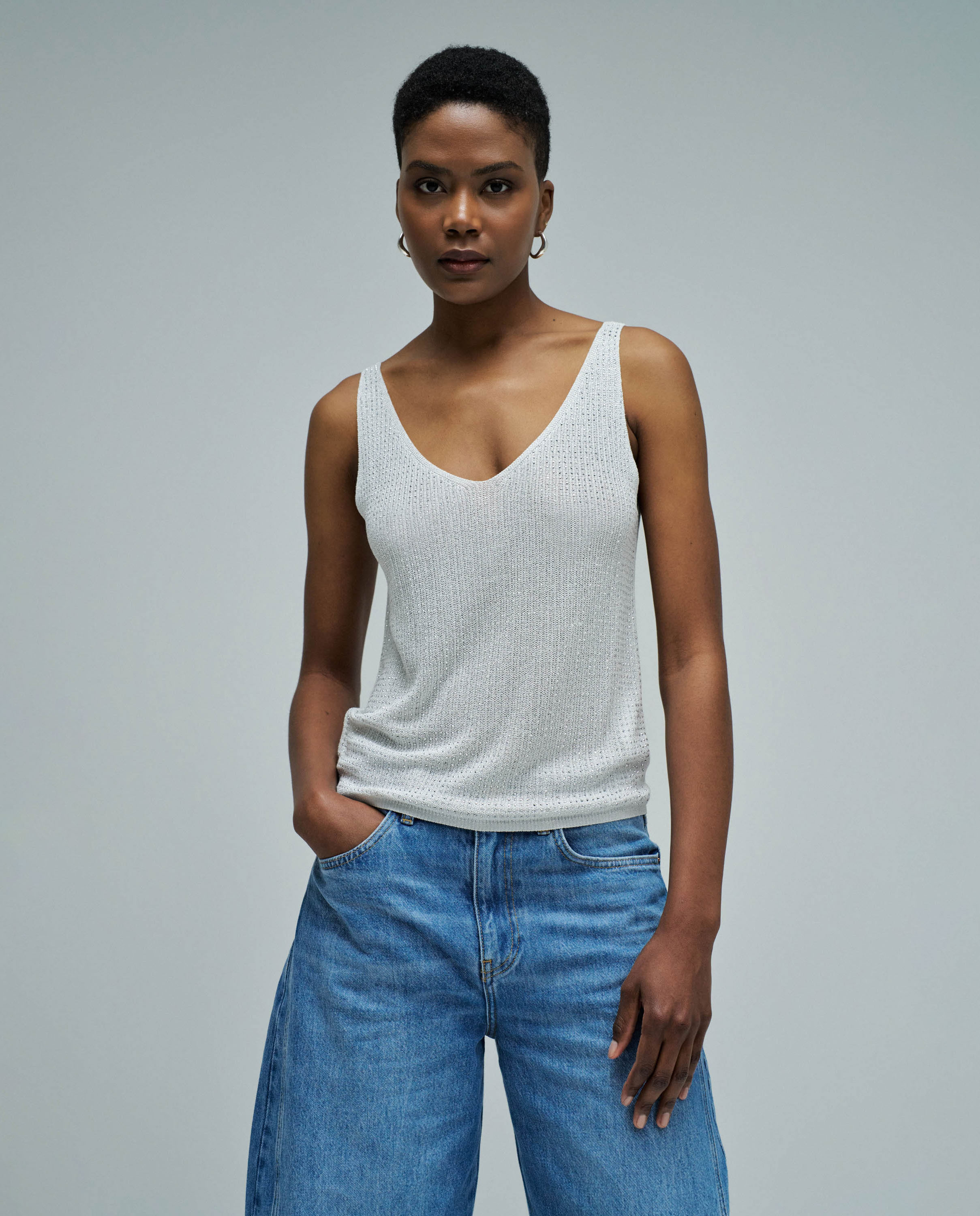 Imagem 0 de T-shirt de Malha com Lurex