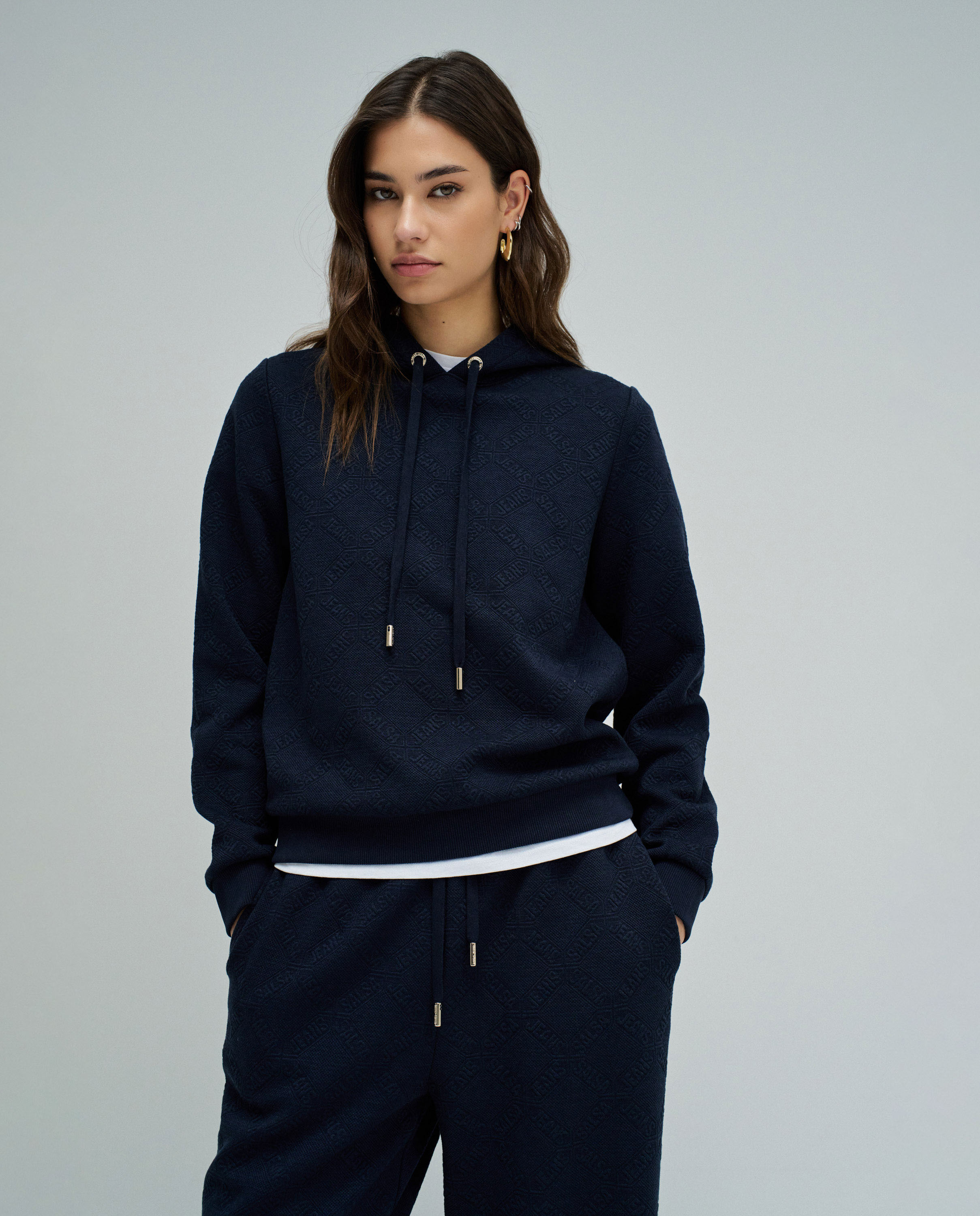 Imagem 0 de Sweatshirt com Capuz em Jacquard