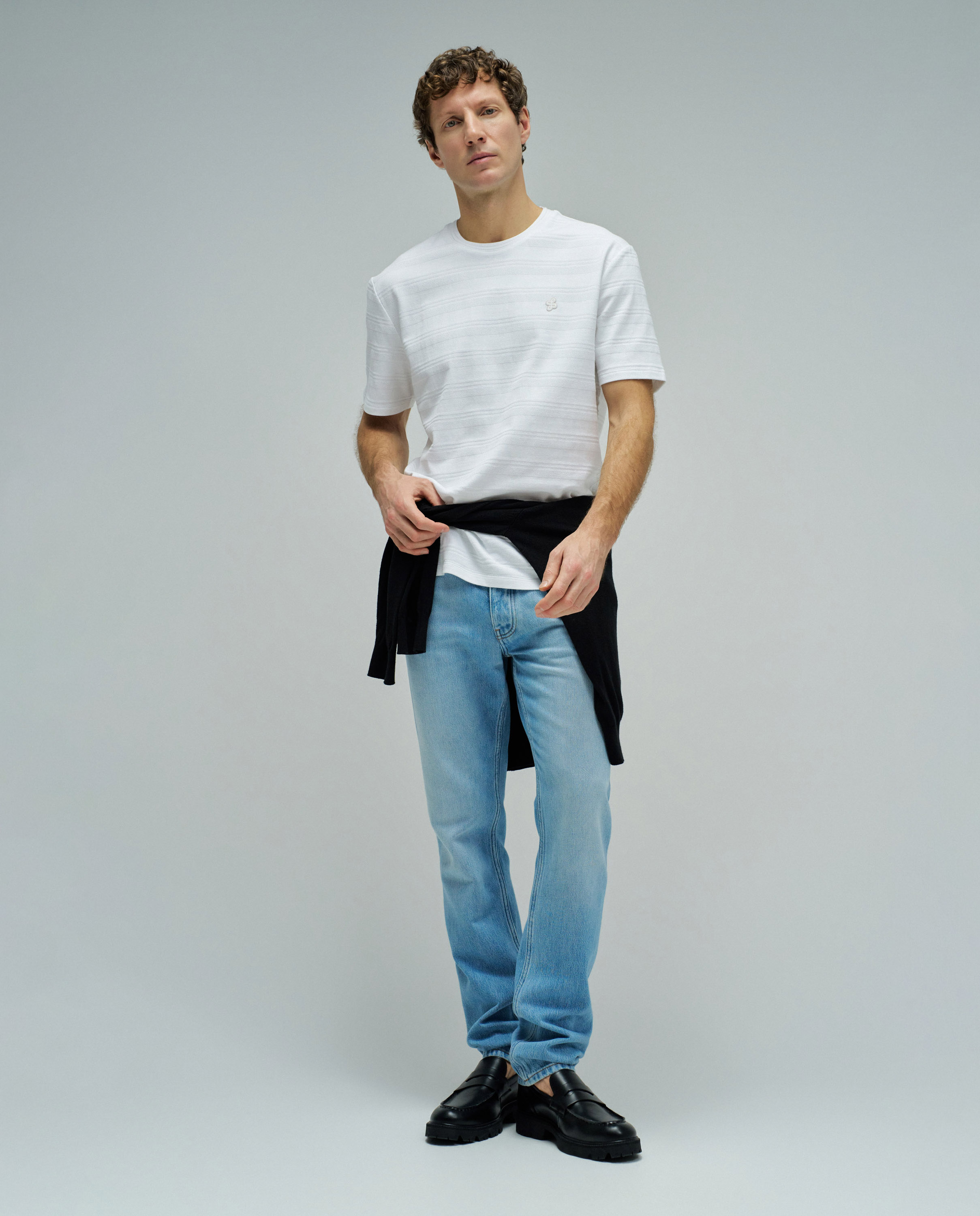 T-shirt Texturada Branco-5