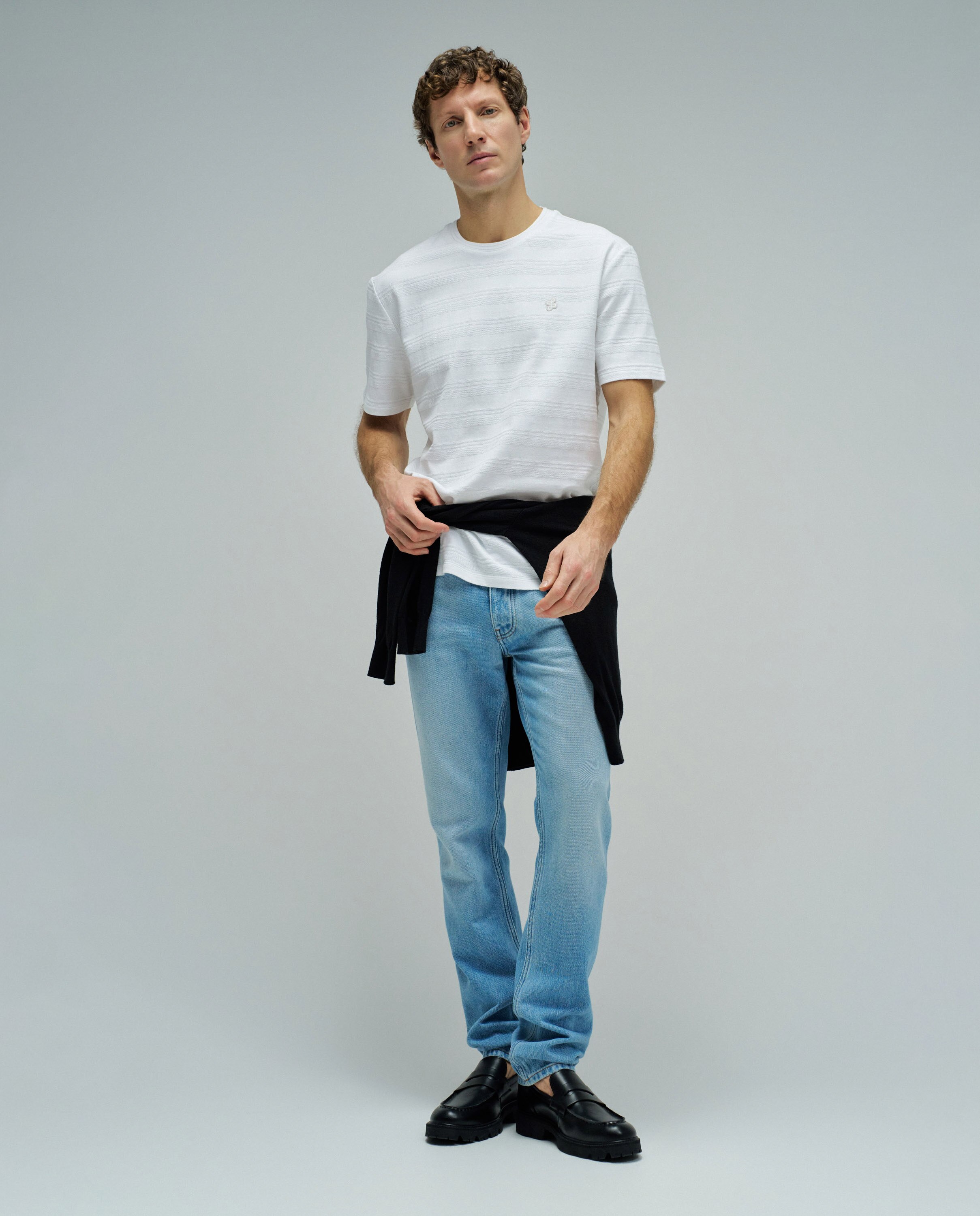 T-shirt Texturada Branco-5