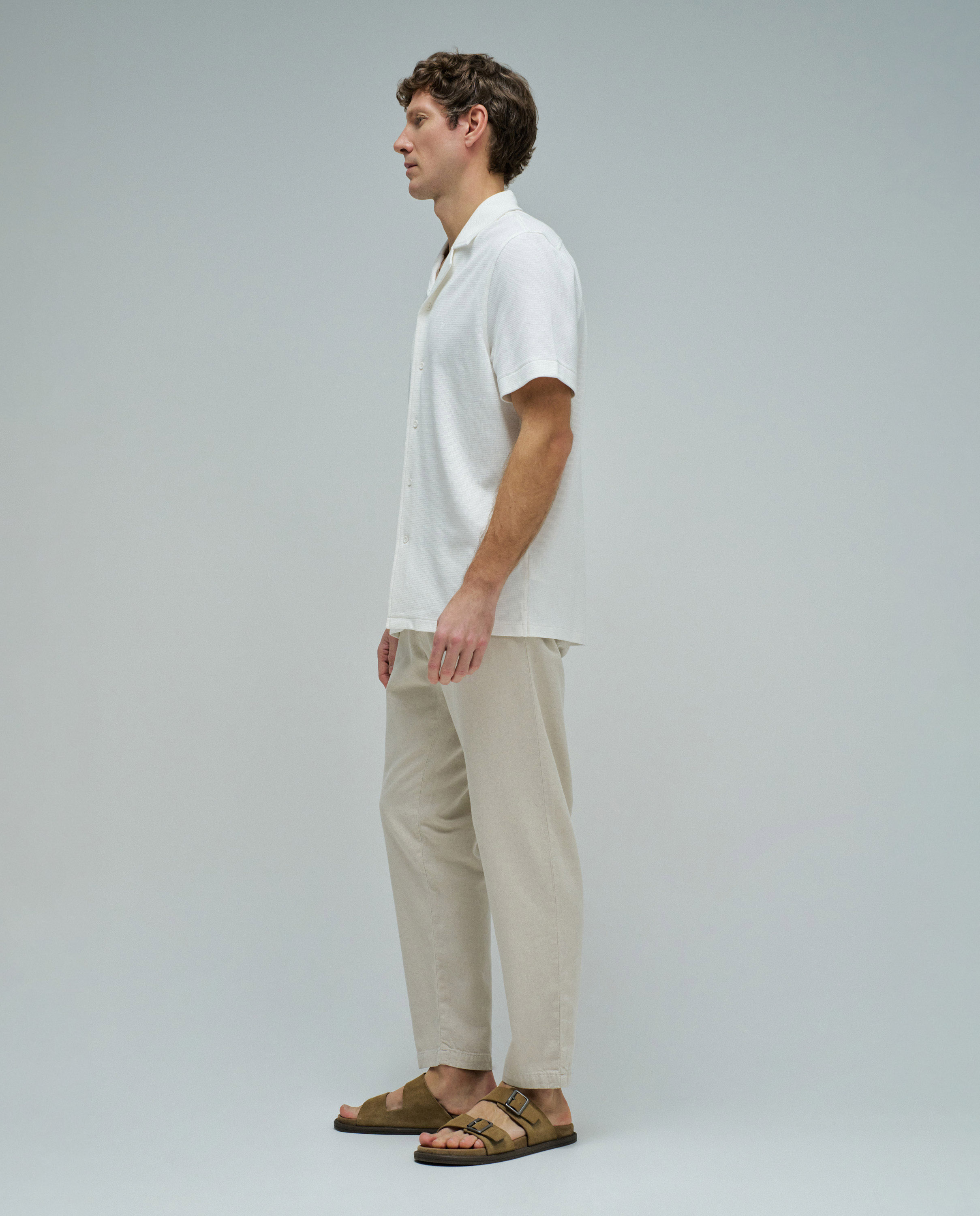 Camisa Texturada Regular Fit Natural-2