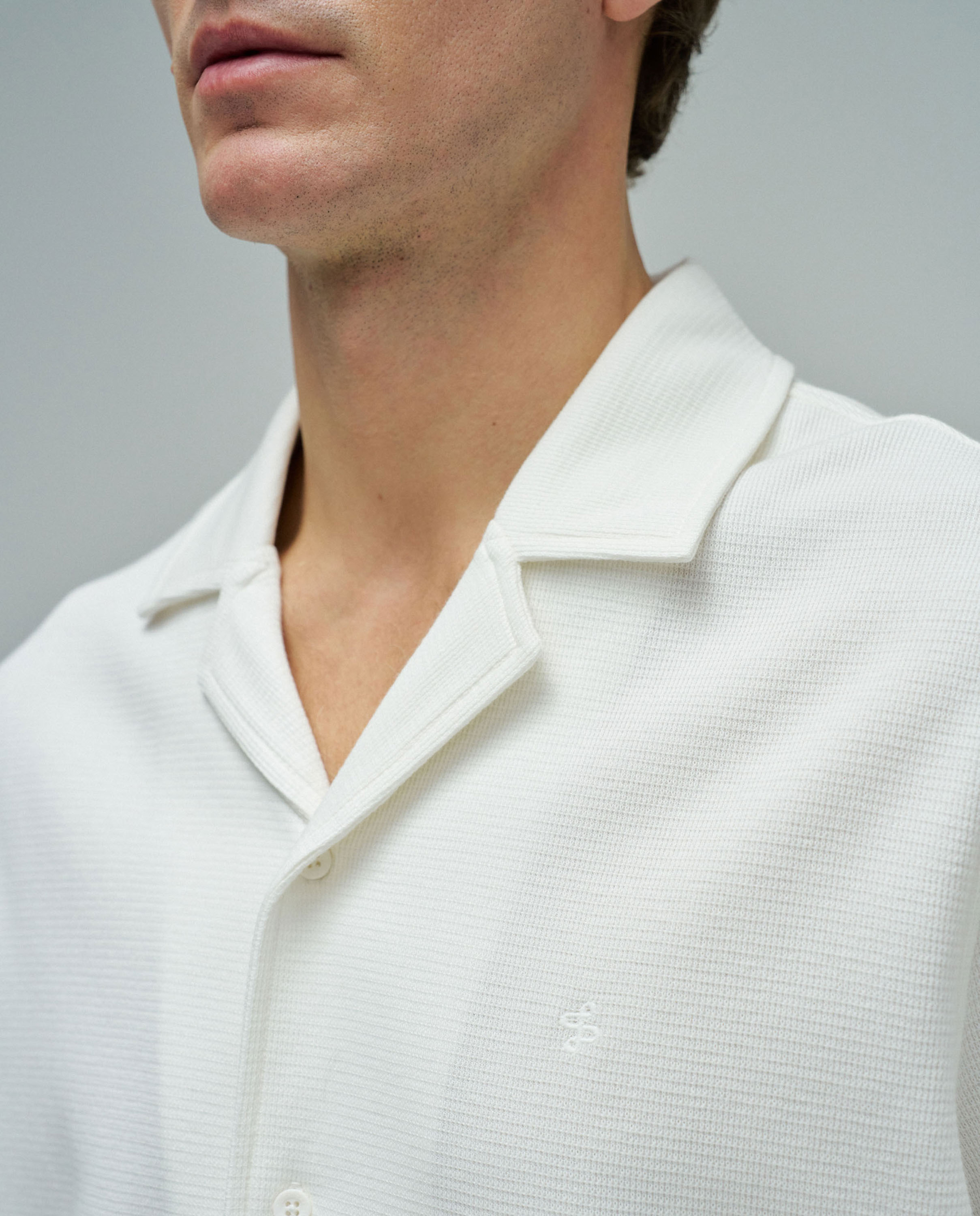 Camisa Texturada Regular Fit Natural-3