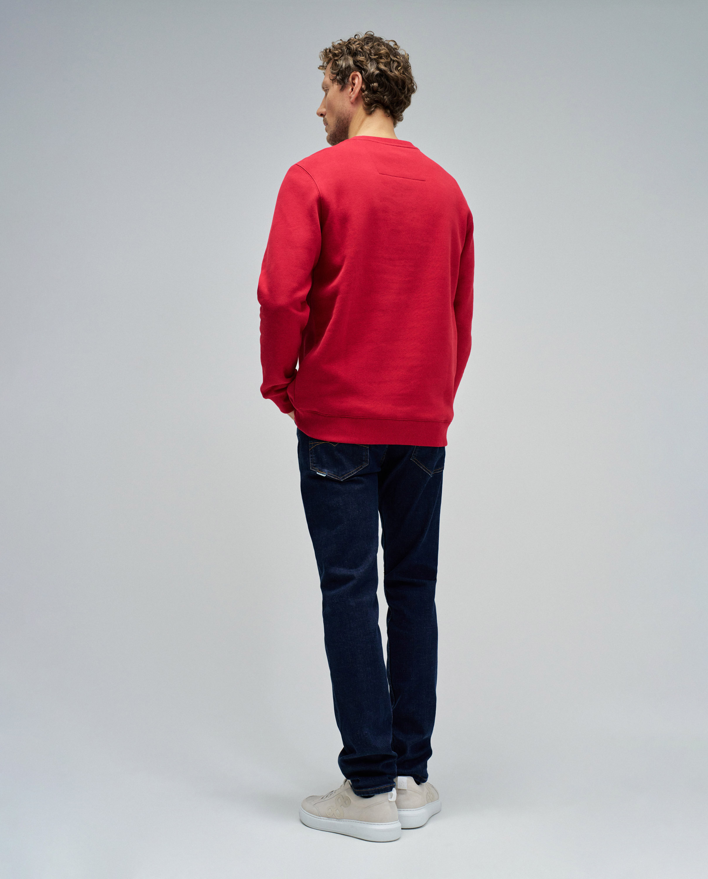 Sweatshirt com Branding Vermelho-3