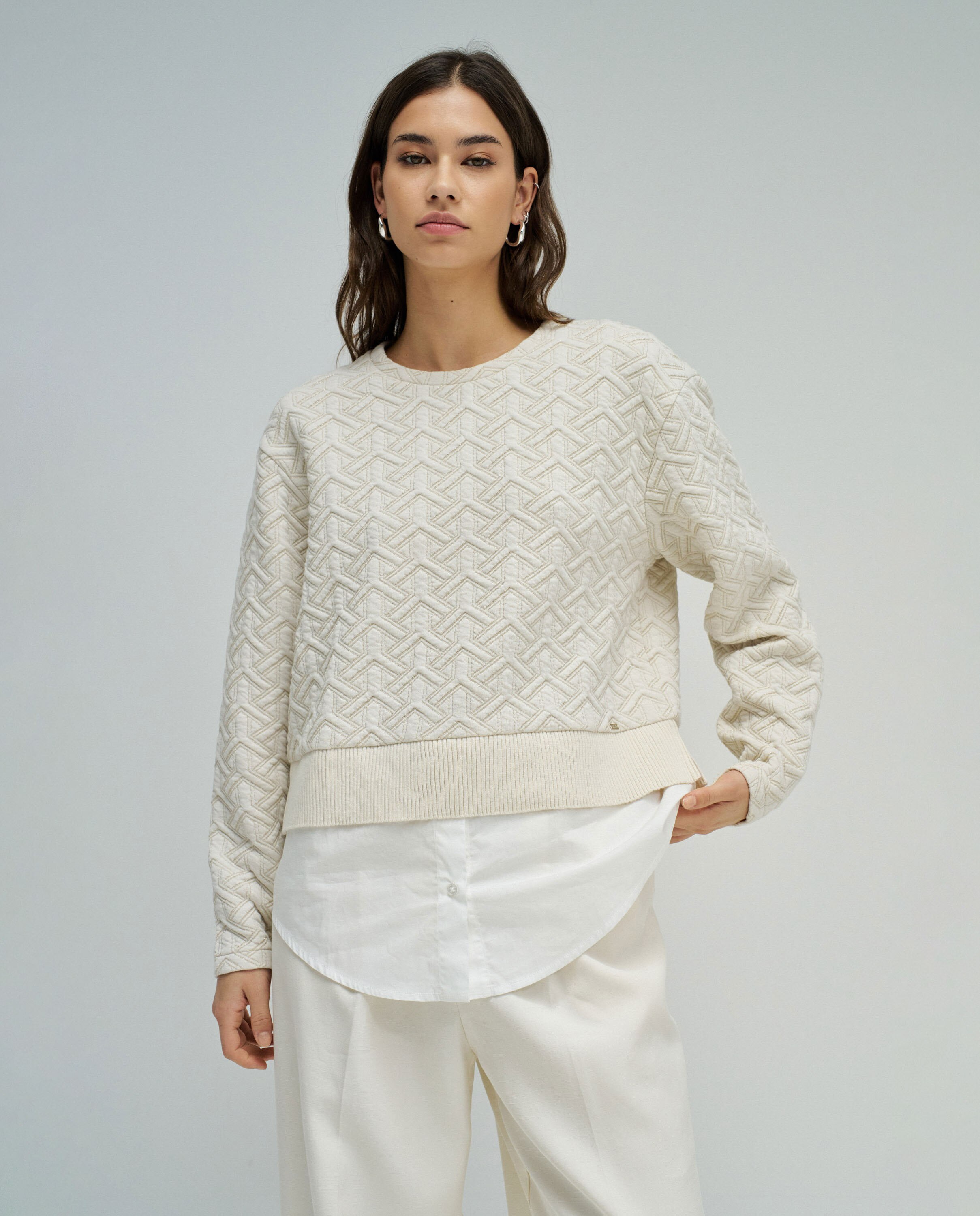 Imagem 0 de Sweatshirt com Jacquard e Lurex