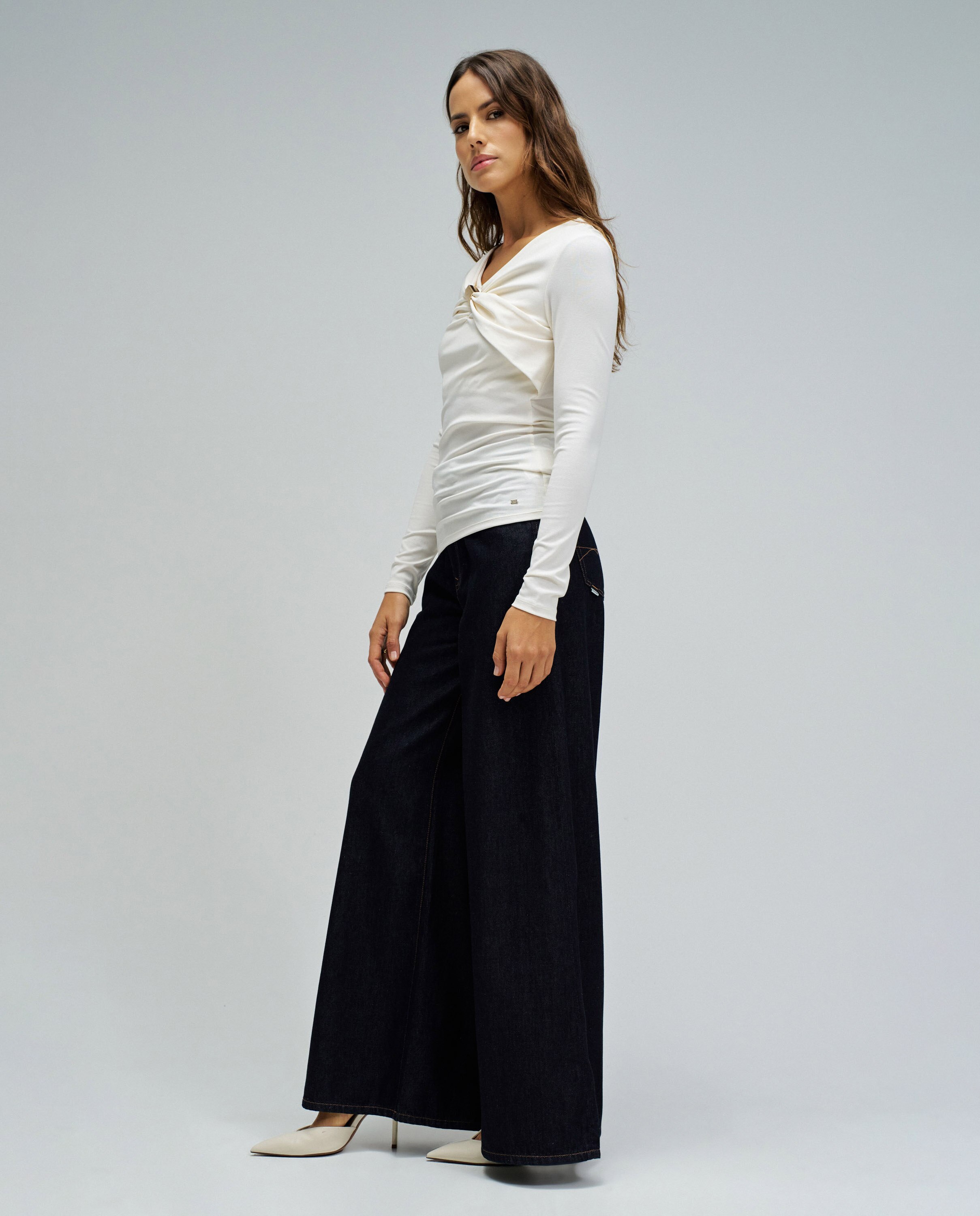 Camisola em Malha Natural-2