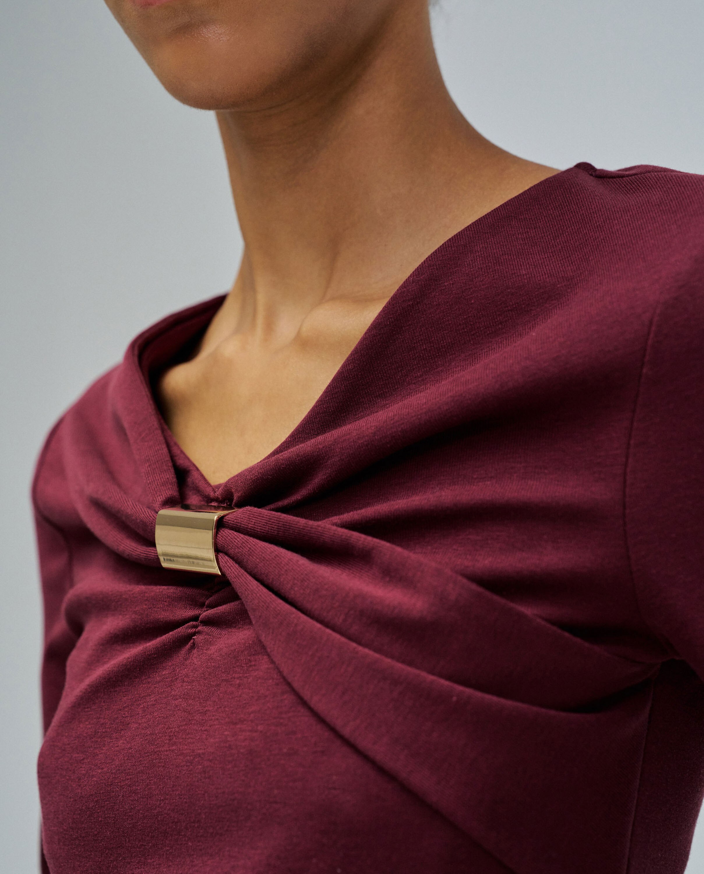 Camisola em Malha Vermelho-4