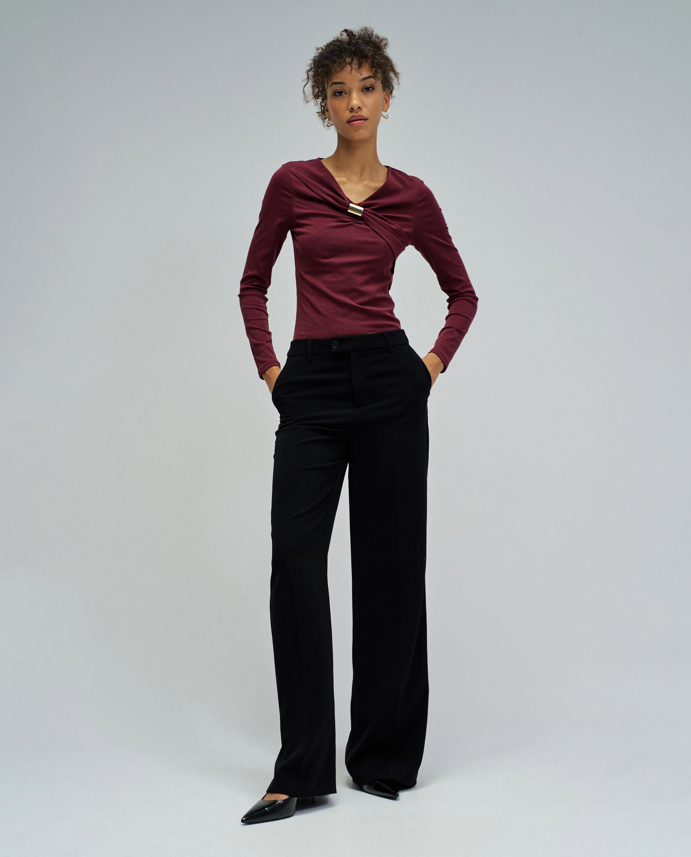 Camisola em Malha Vermelho-5