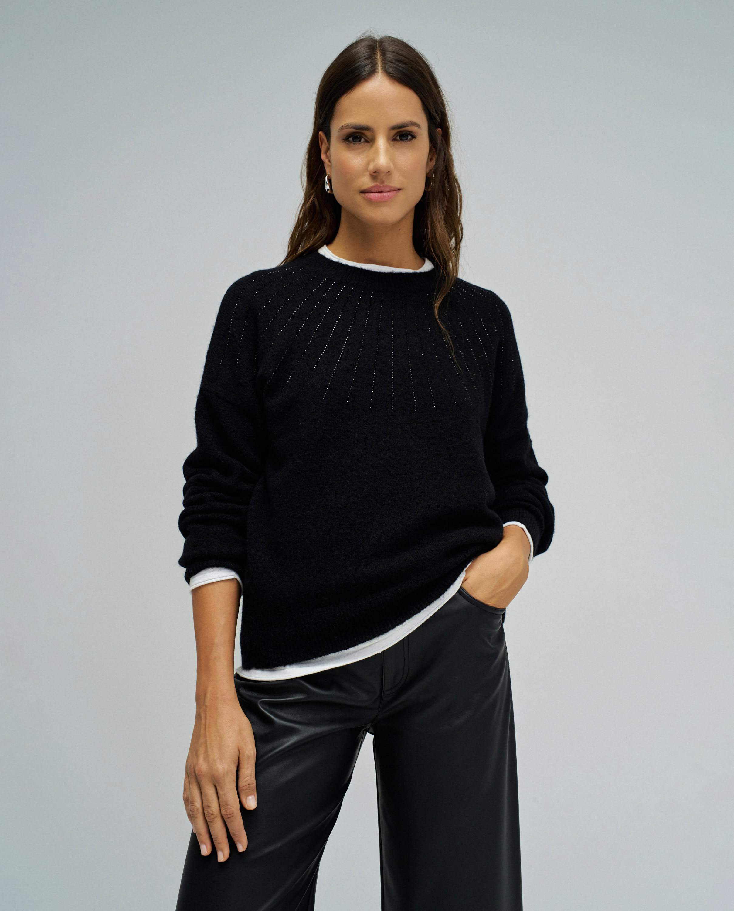 Imagem 0 de Camisola em Malha com Brilhos