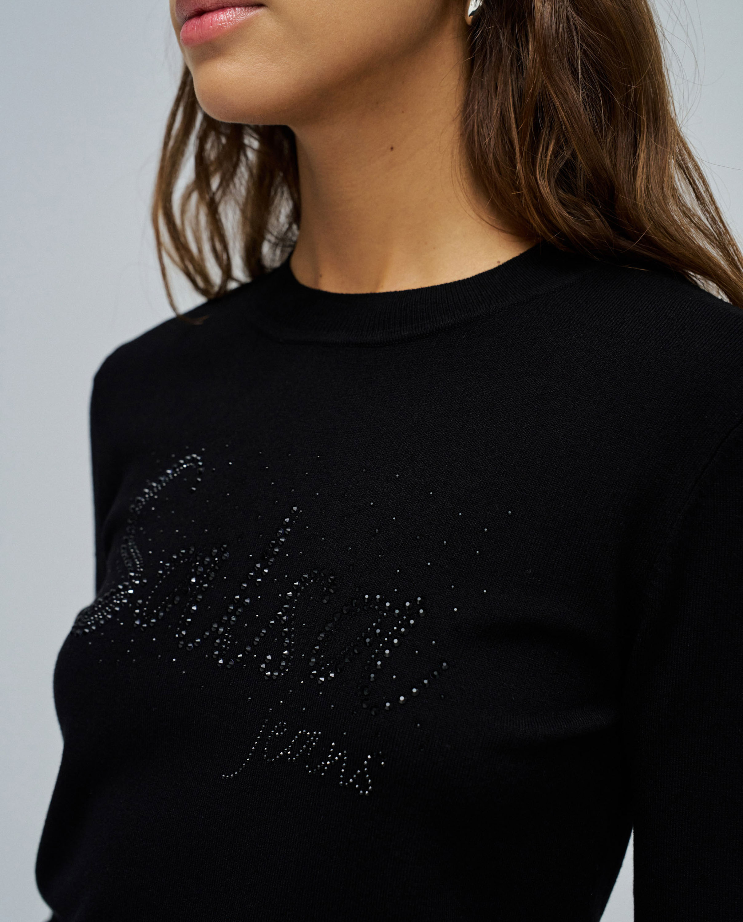 Camisola com Branding Preto-4