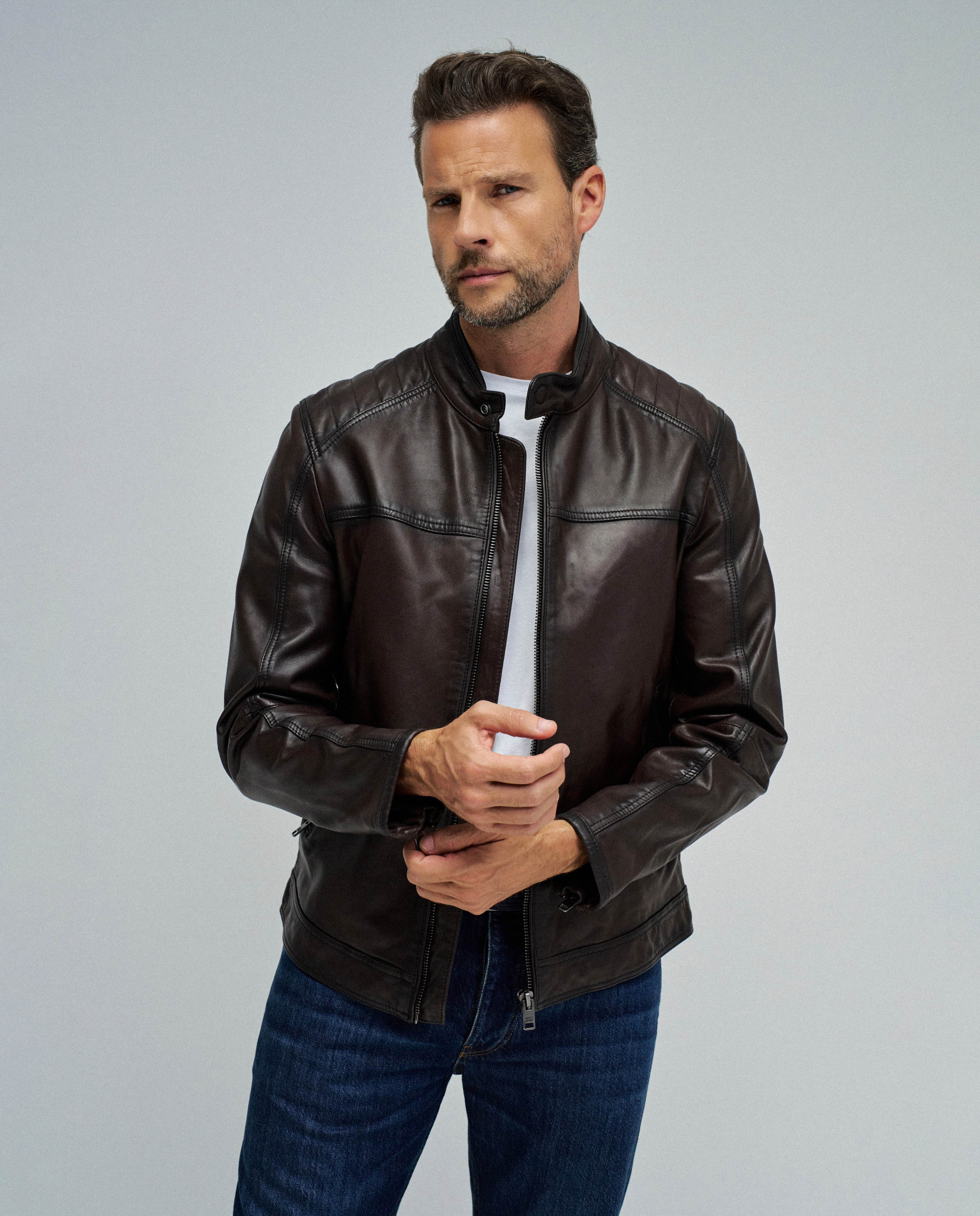 Imagem 0 de Casaco Biker de Pele