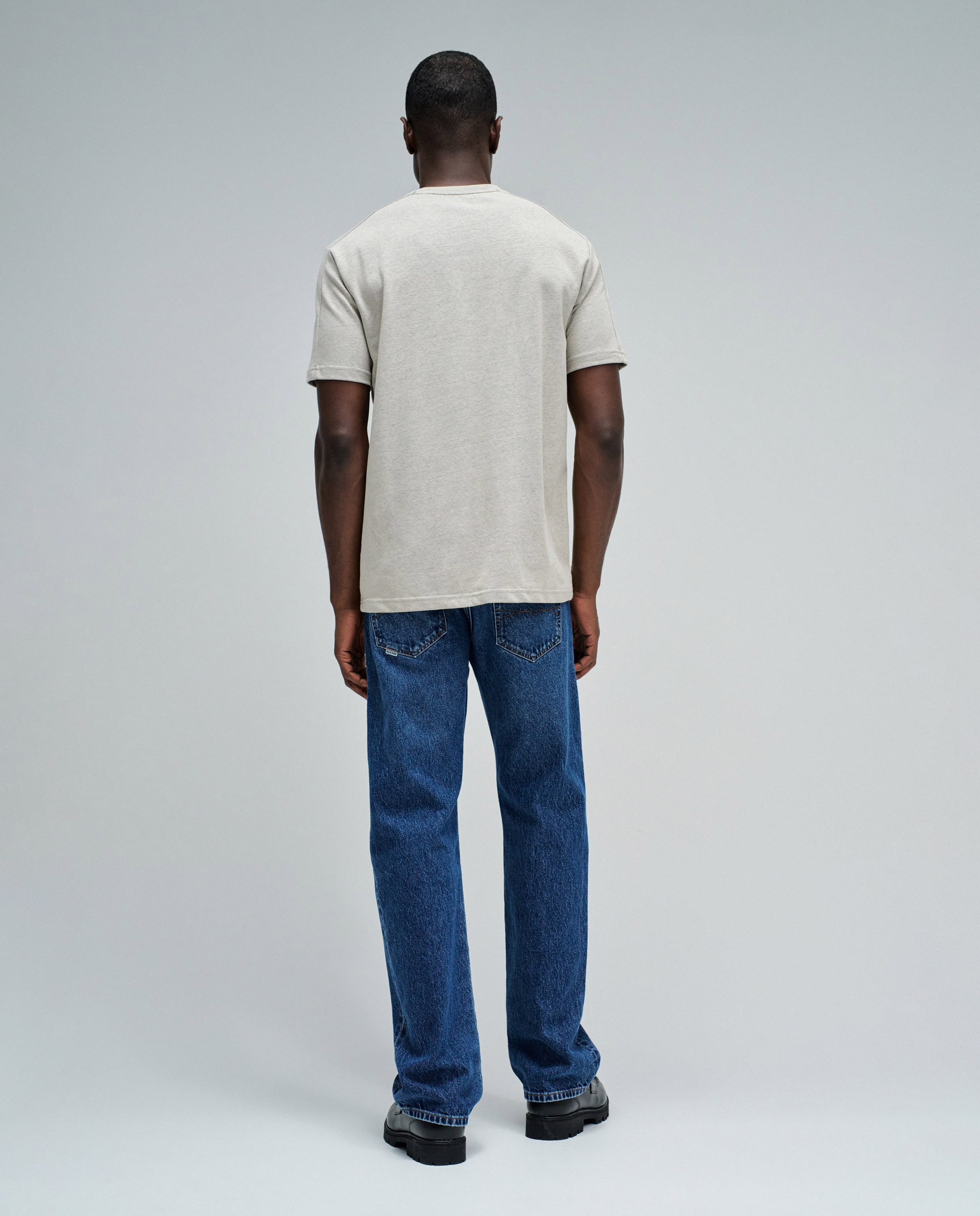 T-shirt com Branding Slim Fit Natural-3