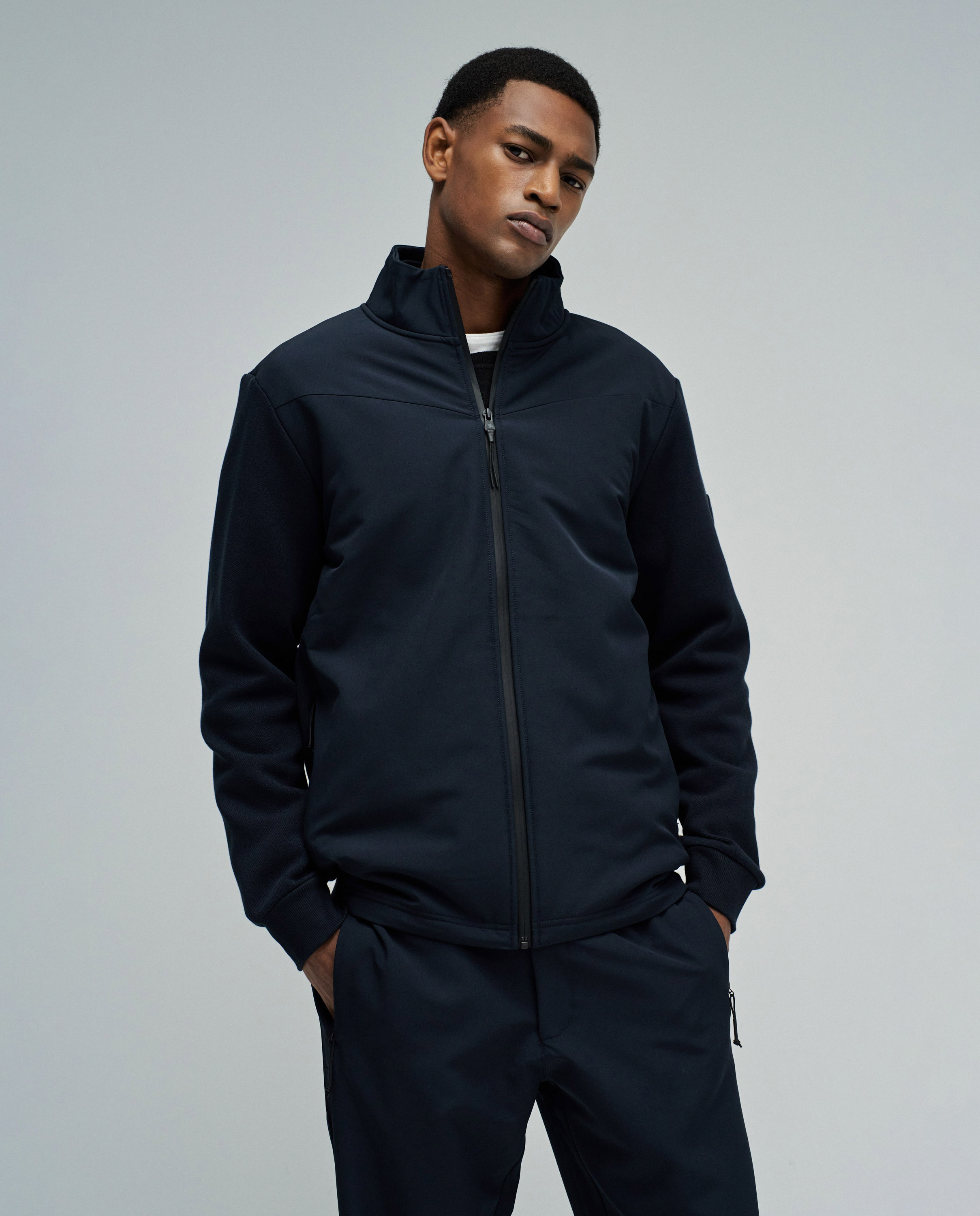 Imagem 0 de Casaco Bomber com Mistura de Materiais