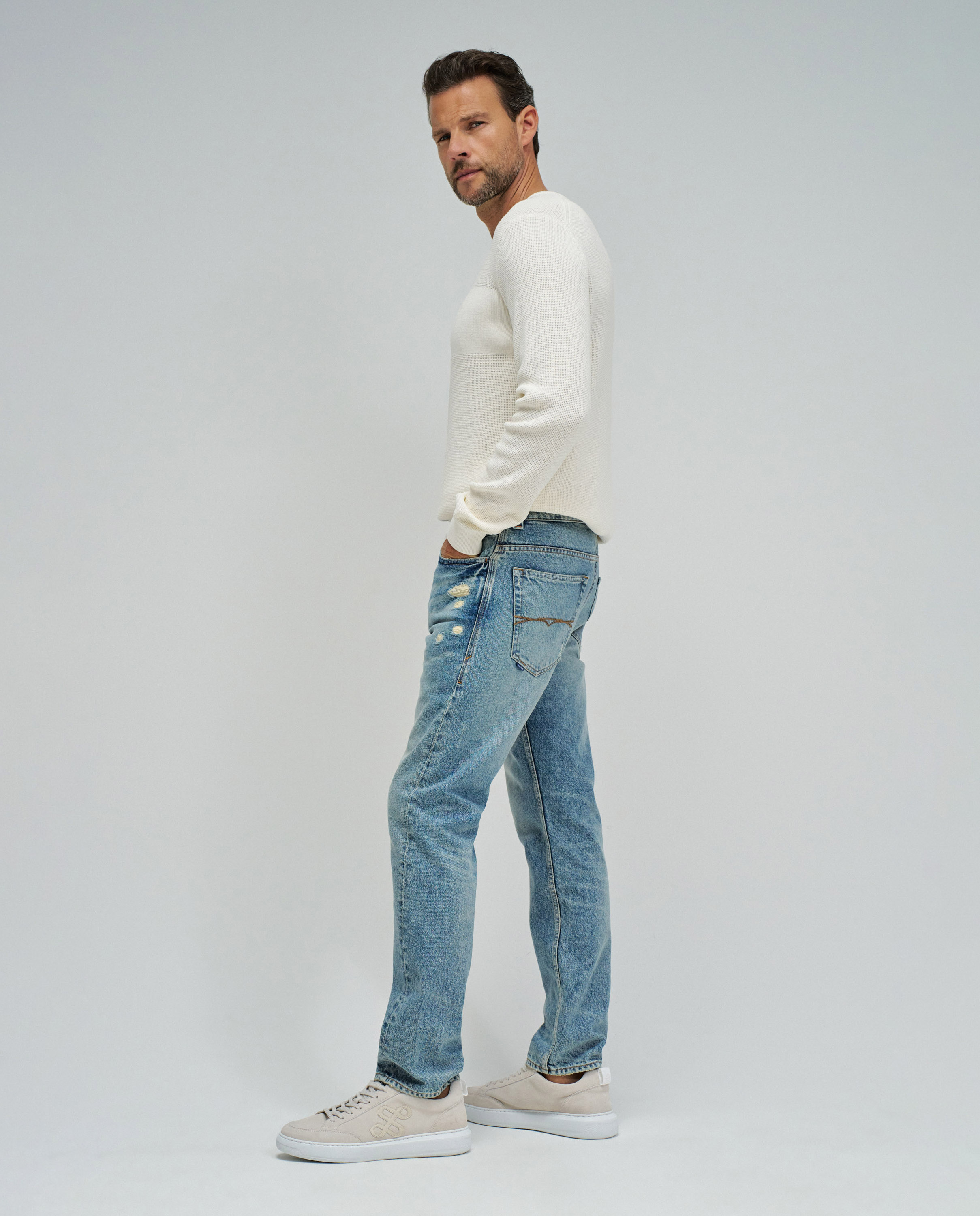 Jeans Regular Fit Craft Series Azul-claro-2