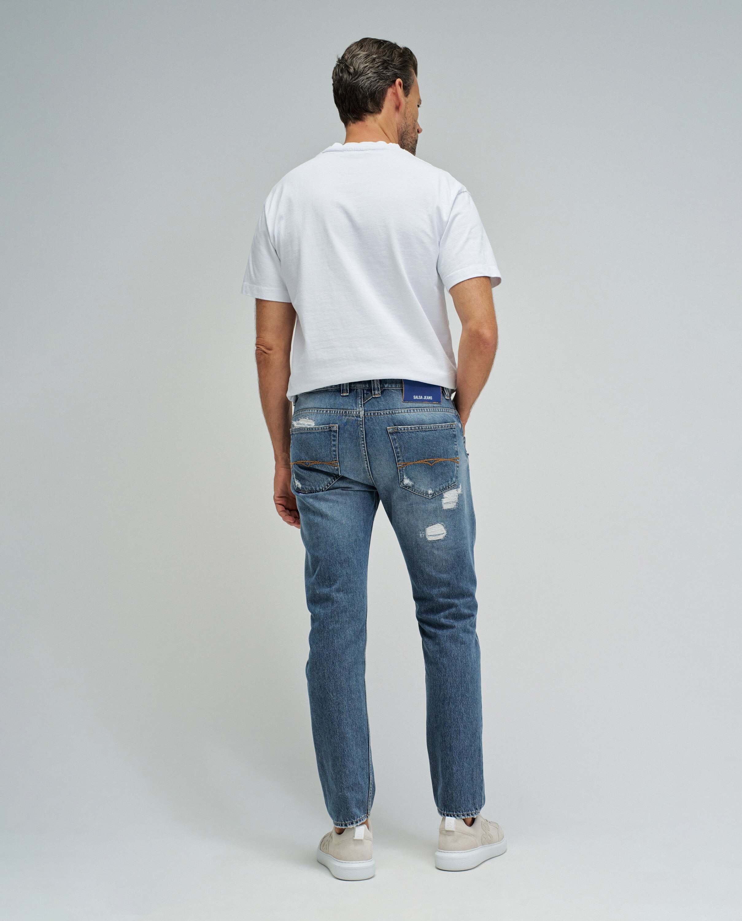 Jeans Regular Fit Craft Series Azul-acinzentado-3