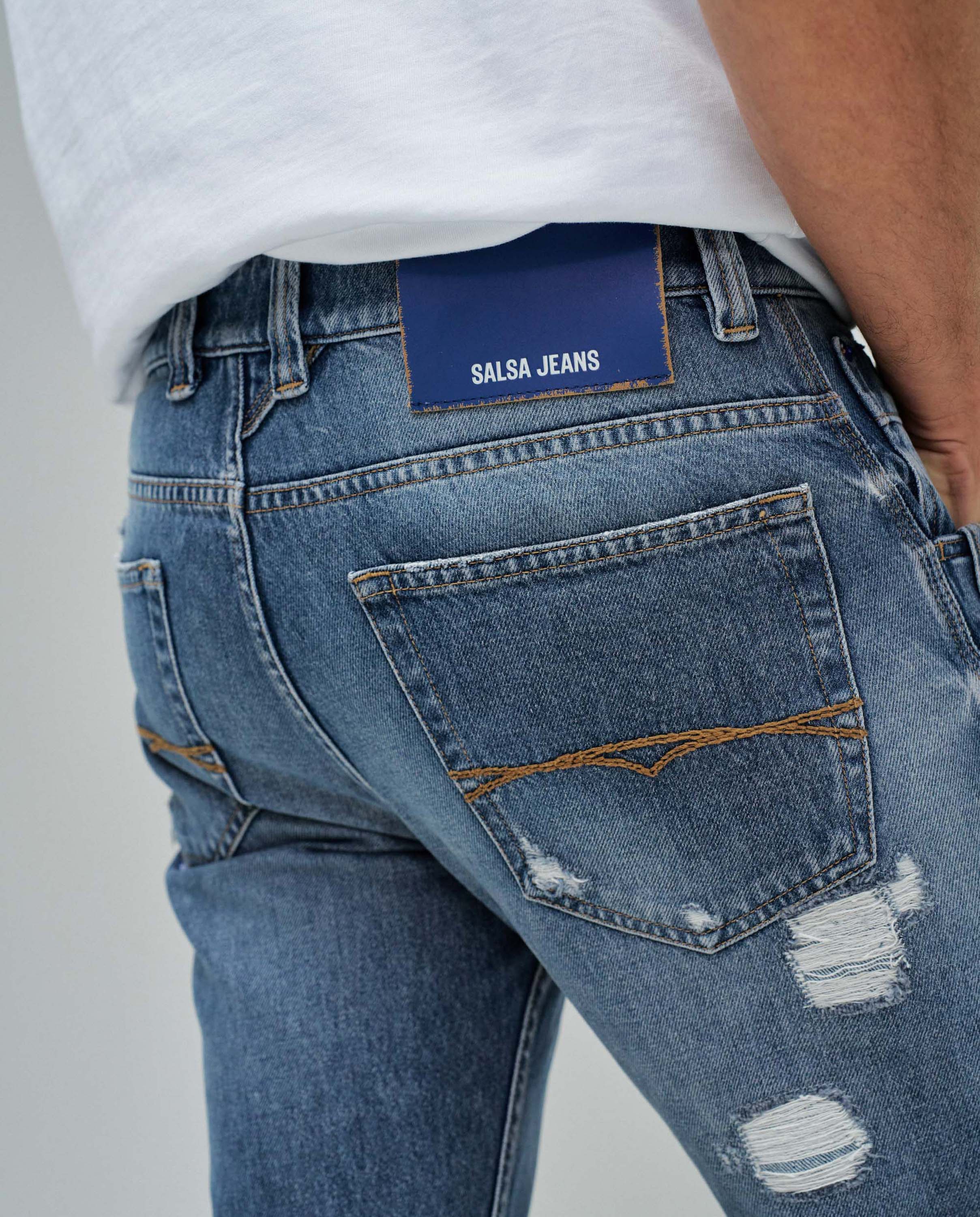 Jeans Regular Fit Craft Series Azul-acinzentado-4