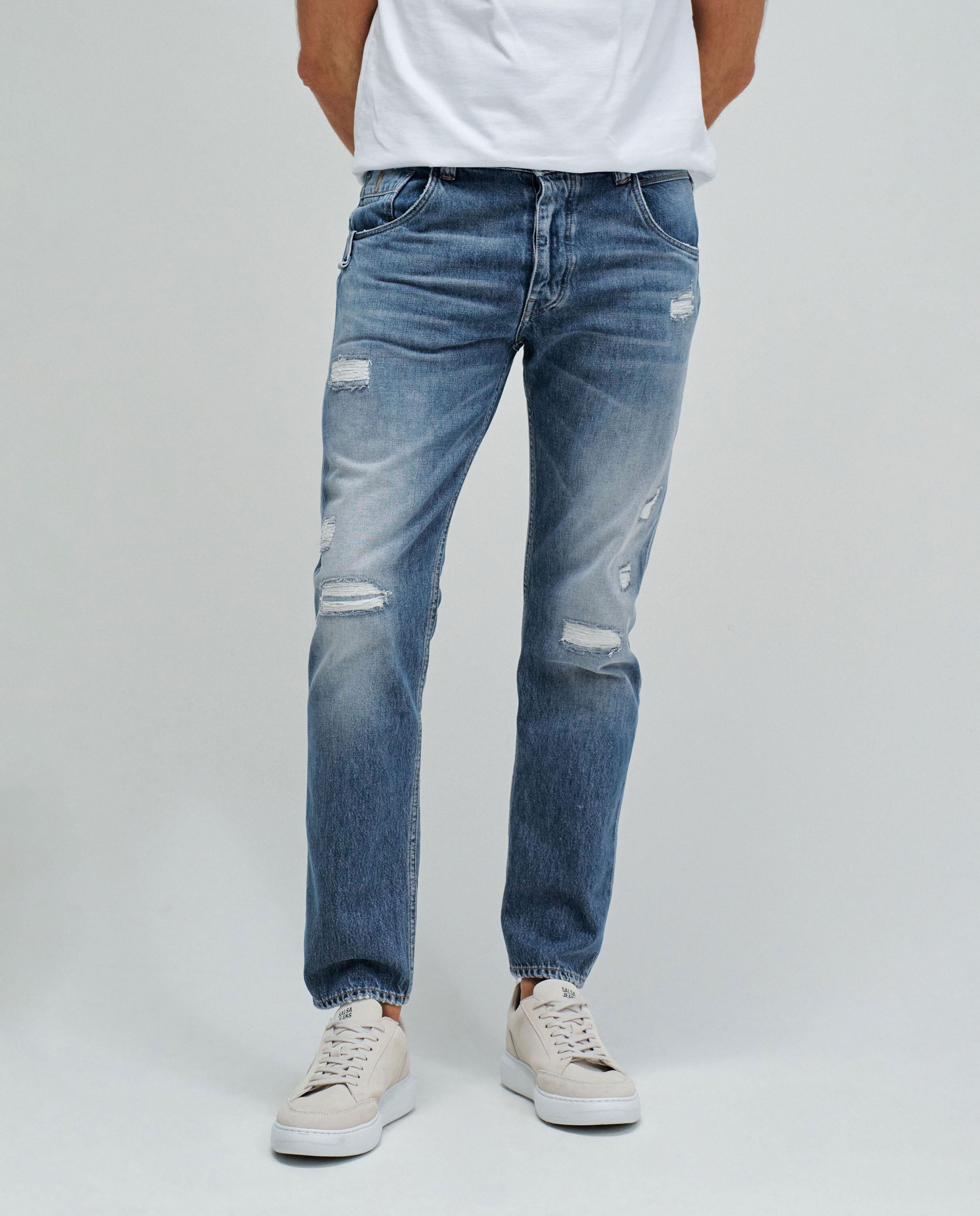 Jeans Regular Fit Craft Series Azul-acinzentado-5