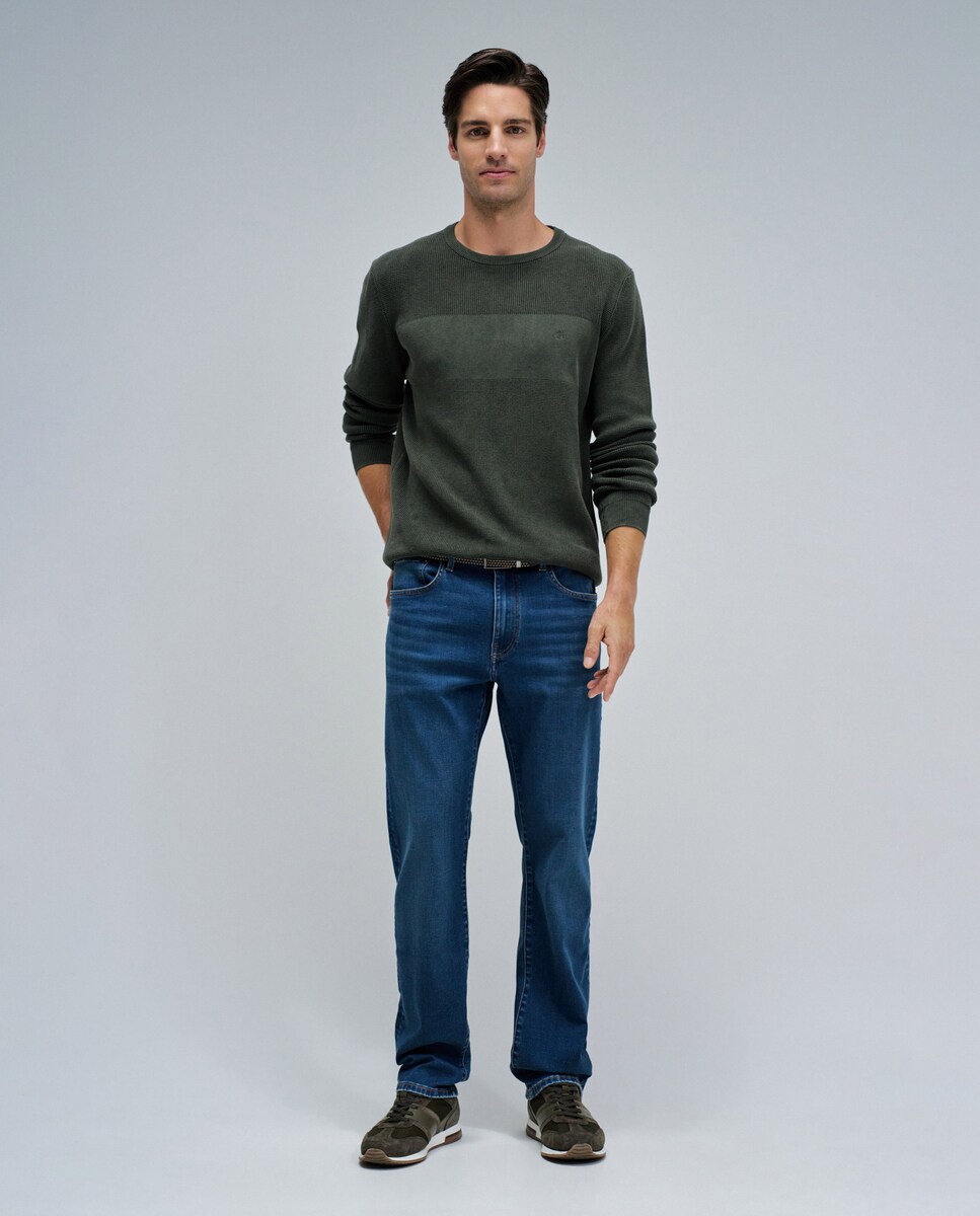 Jeans Straight Fit S-activ Azul-1