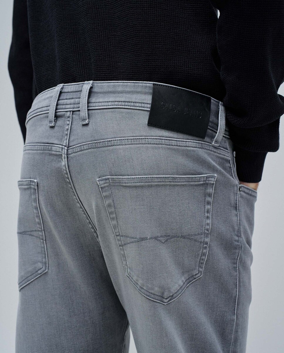Jeans Straight Fit S-activ Cinzento-4