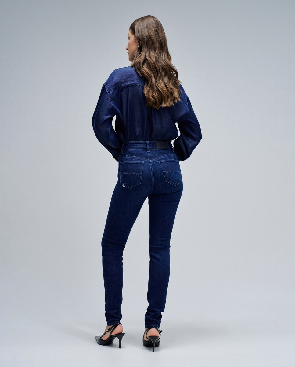 Jeans Destiny Push Up Skinny Azul-3