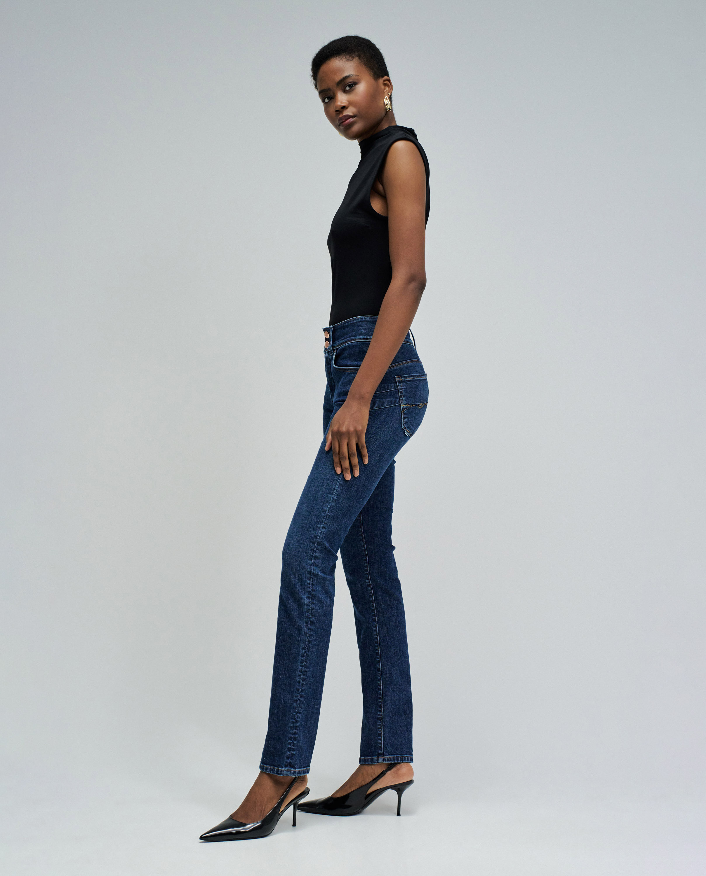 Jeans Secret Push In Slim Azul-2