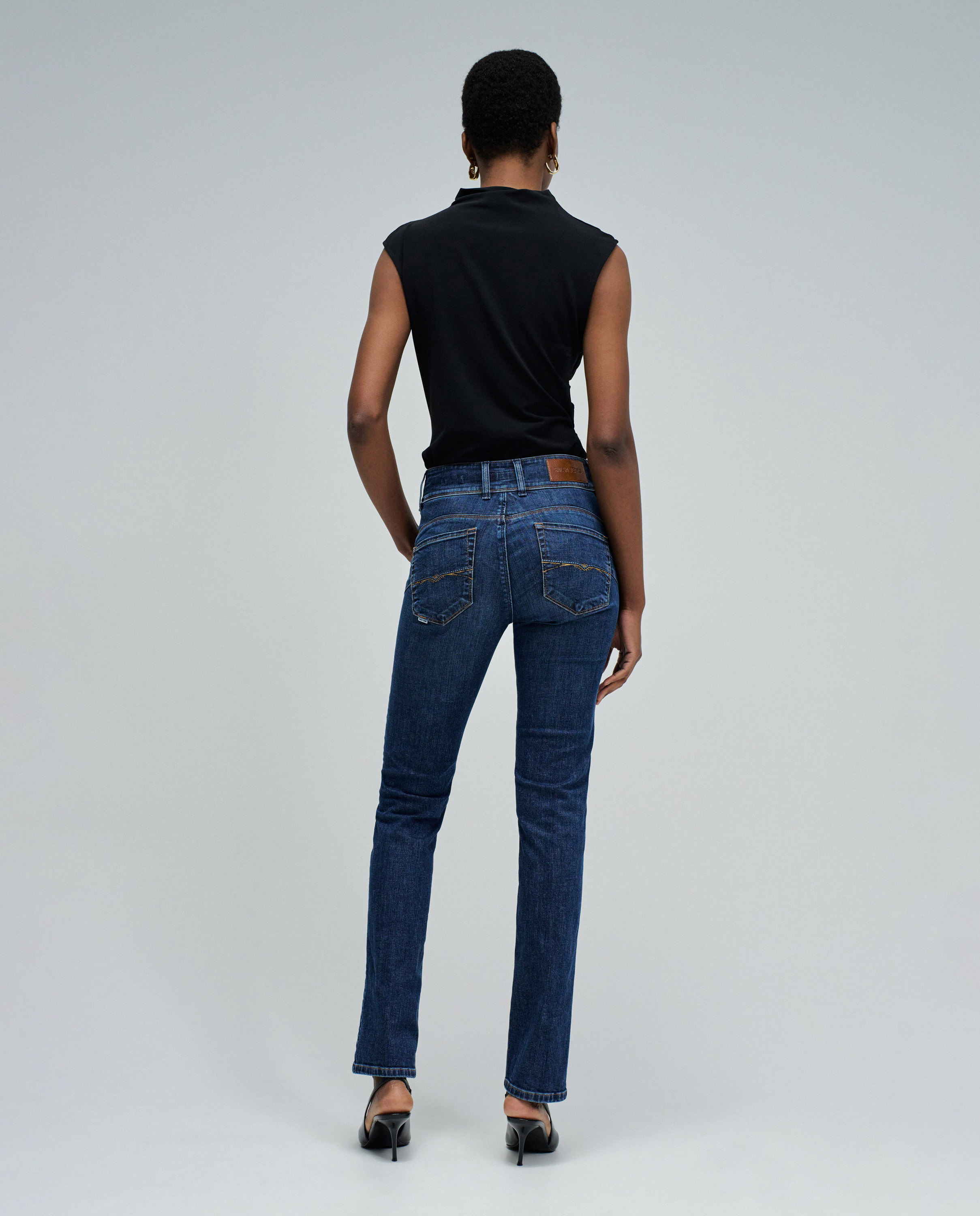 Jeans Secret Push In Slim Azul-3