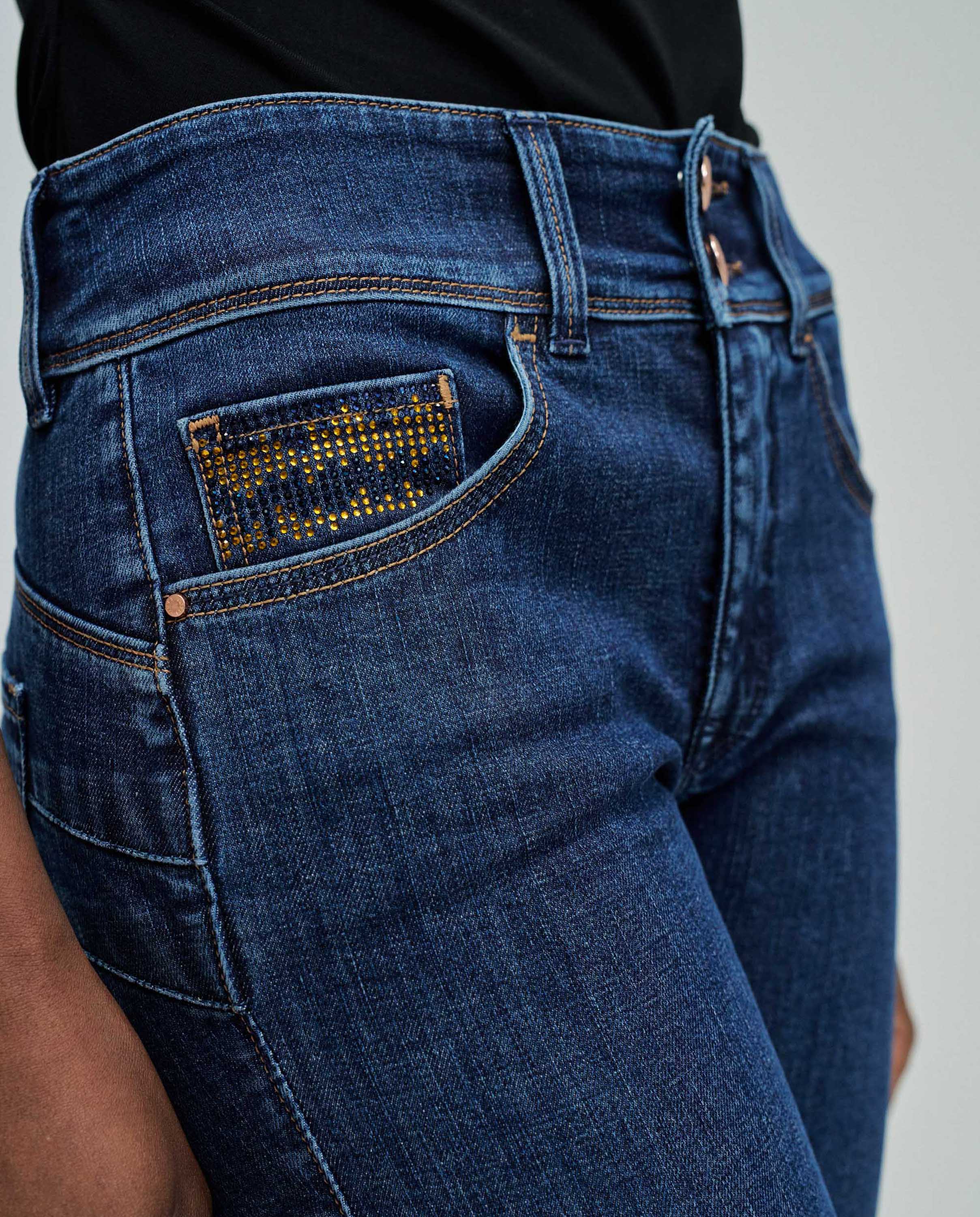 Jeans Secret Push In Slim Azul-4