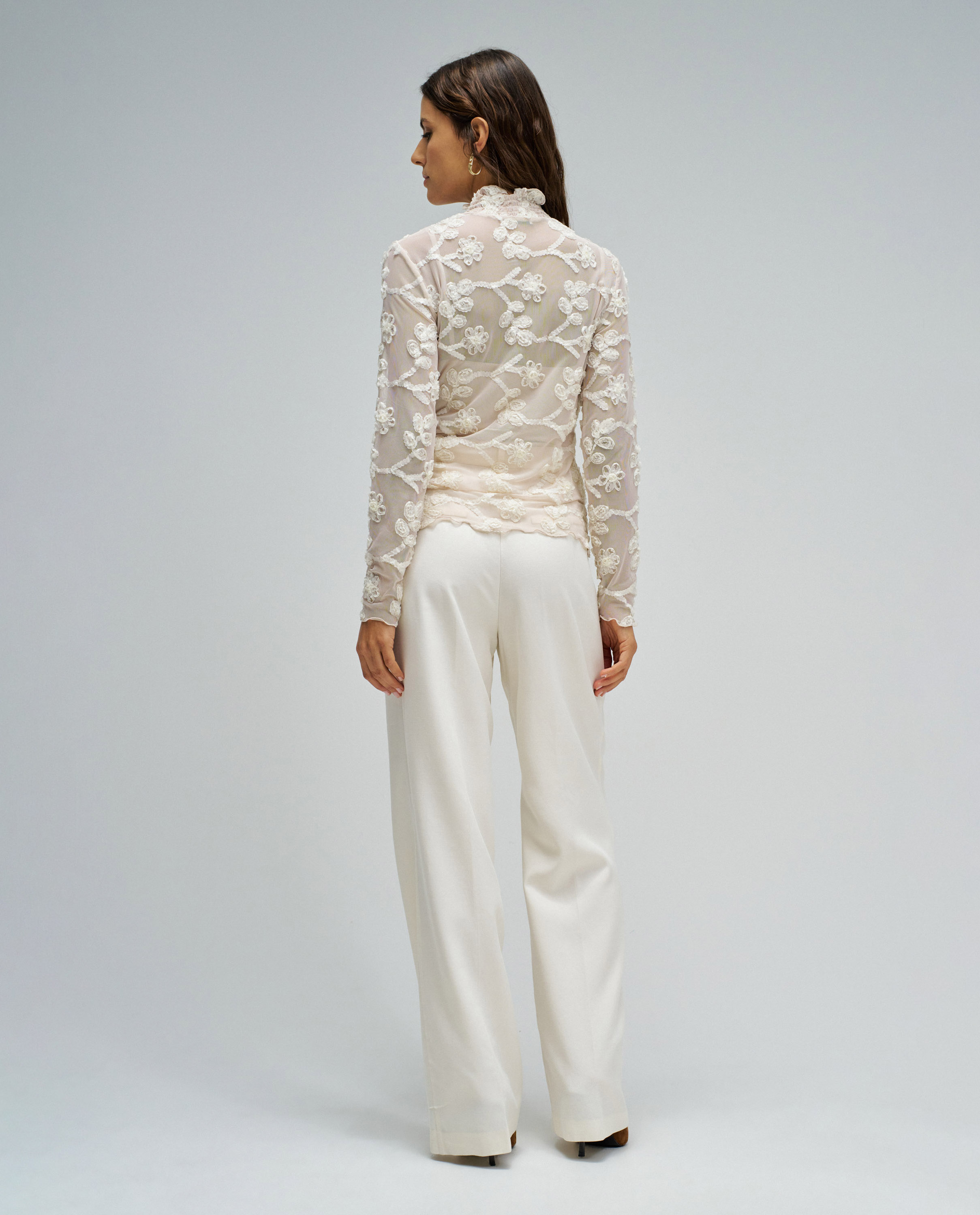 Camisola com Efeito Tridimensional Natural-3