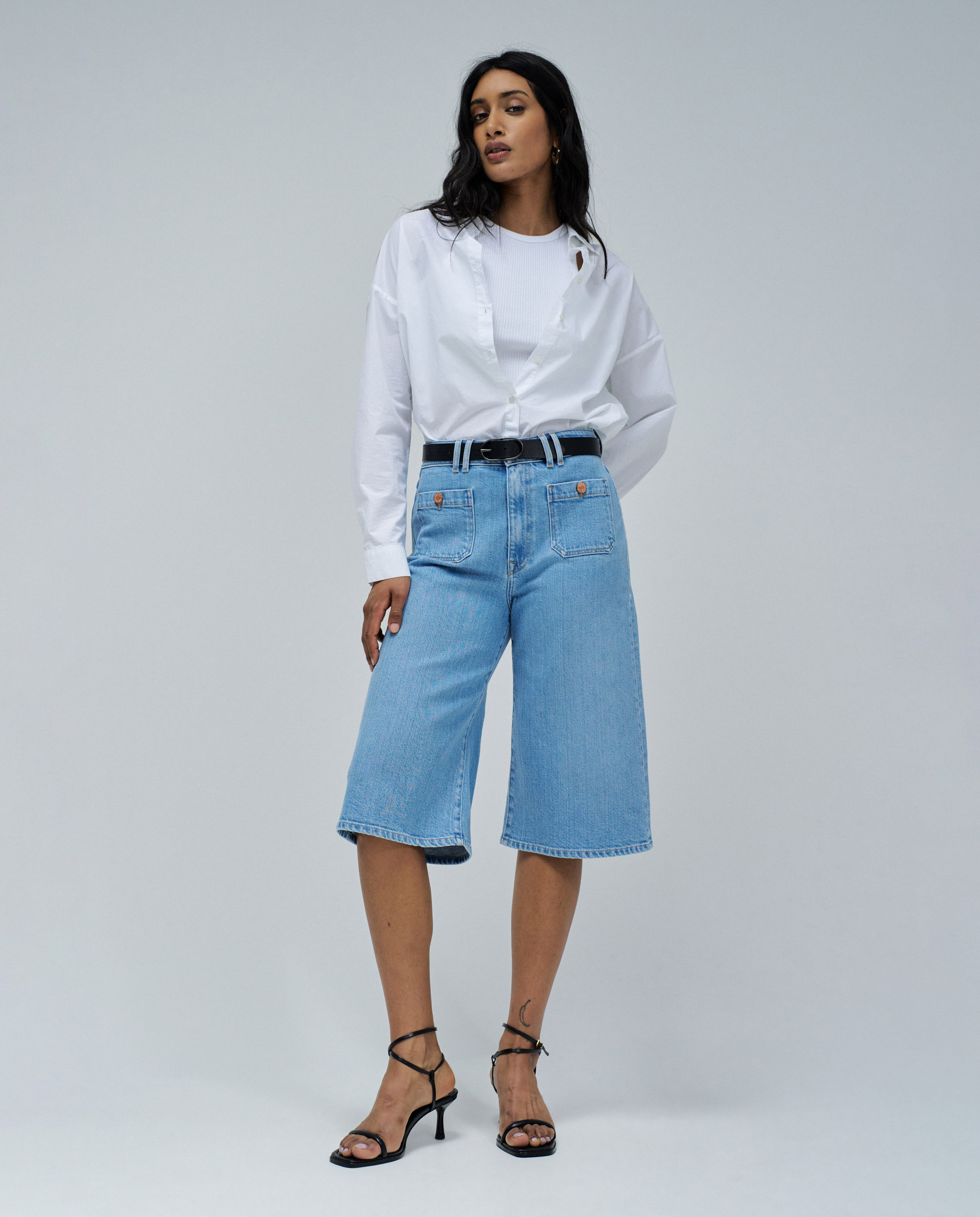 Culotte em Lightdenim Azul-claro-1