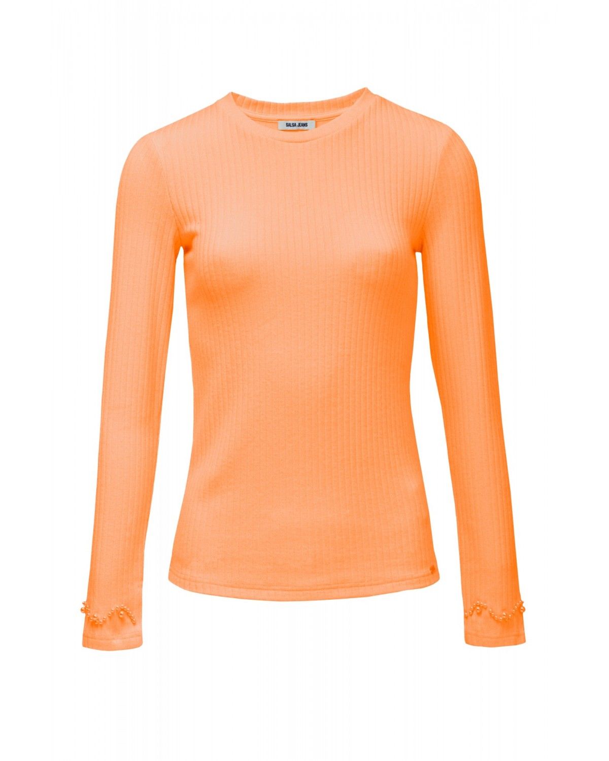 Camisola de Renda Laranja-forte-6