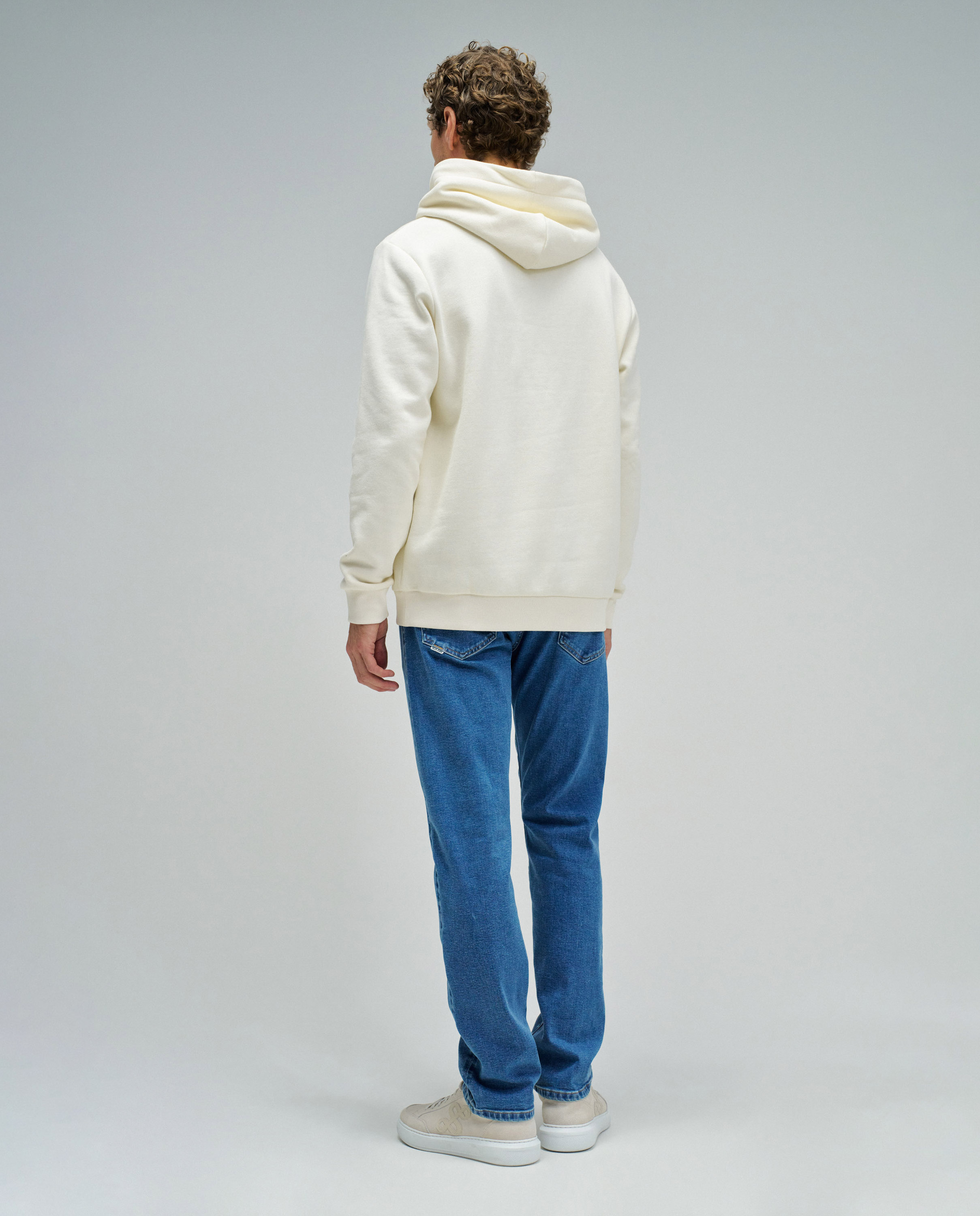 Sweatshirt com Capuz com Branding Branco-3