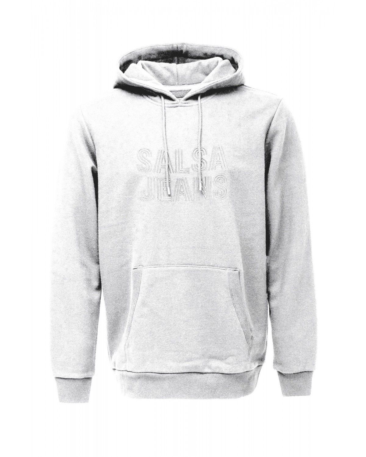Sweatshirt com Capuz com Branding Branco-6