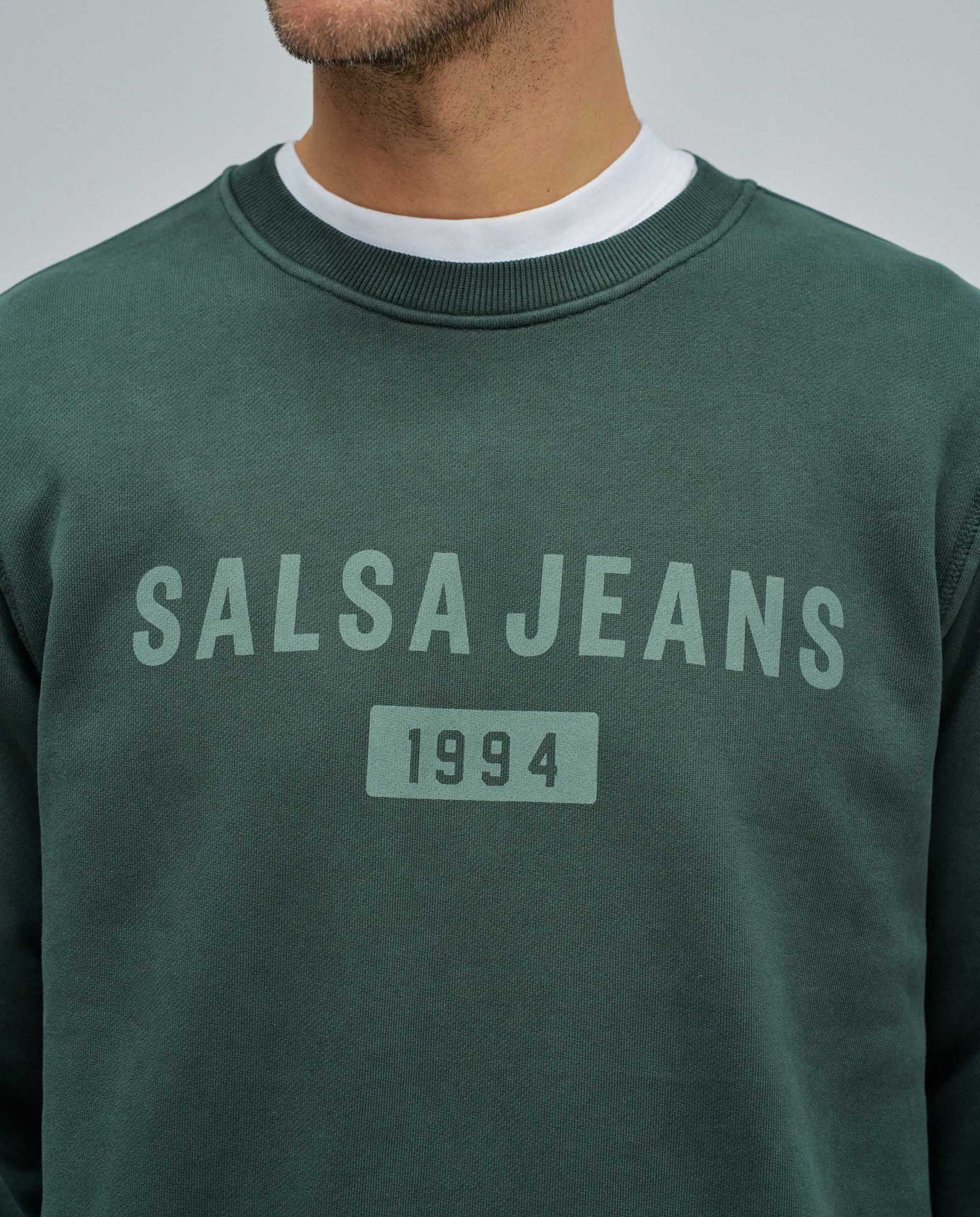 Sweatshirt com Branding Verde-4