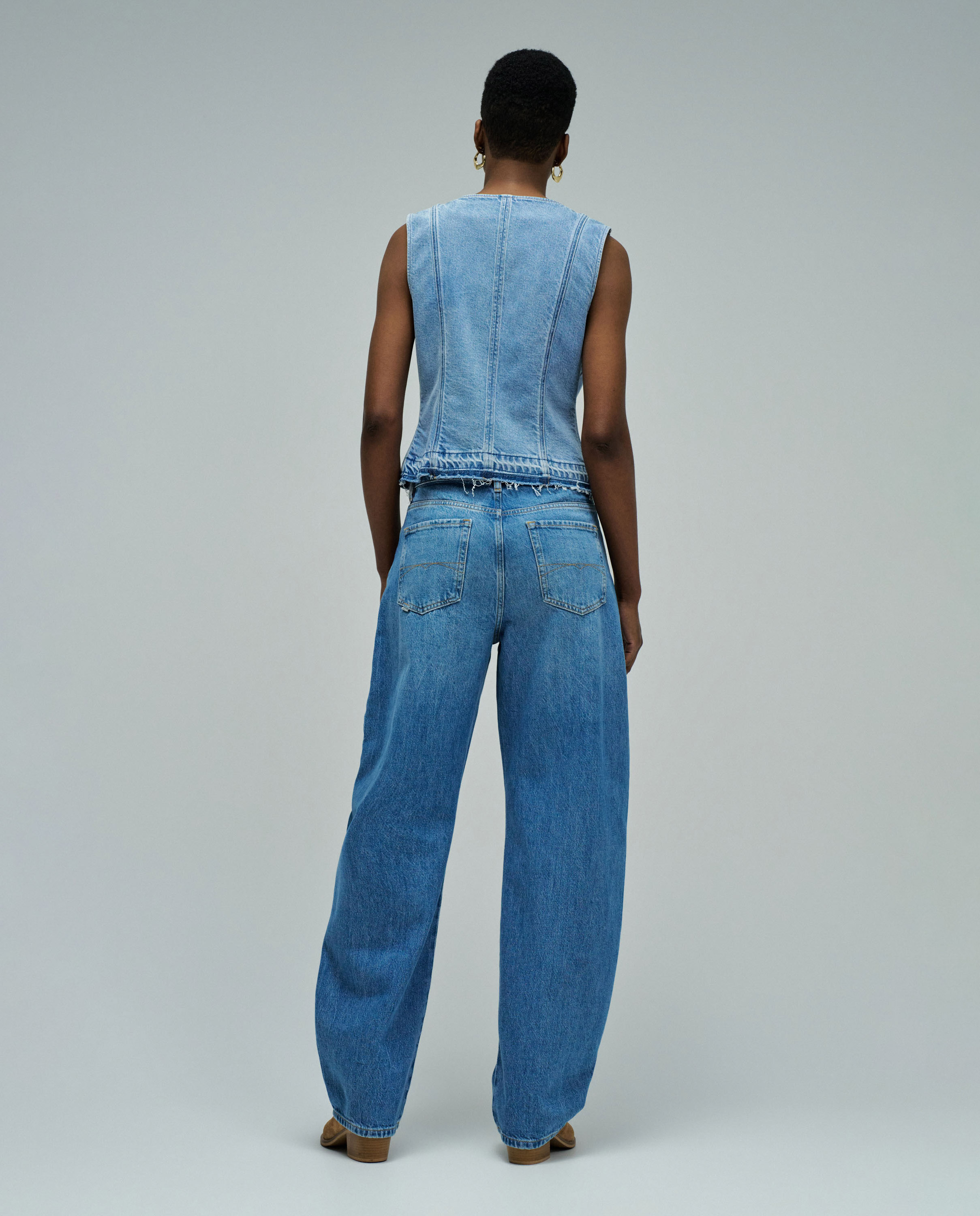 Colete em Lightdenim Azul-3