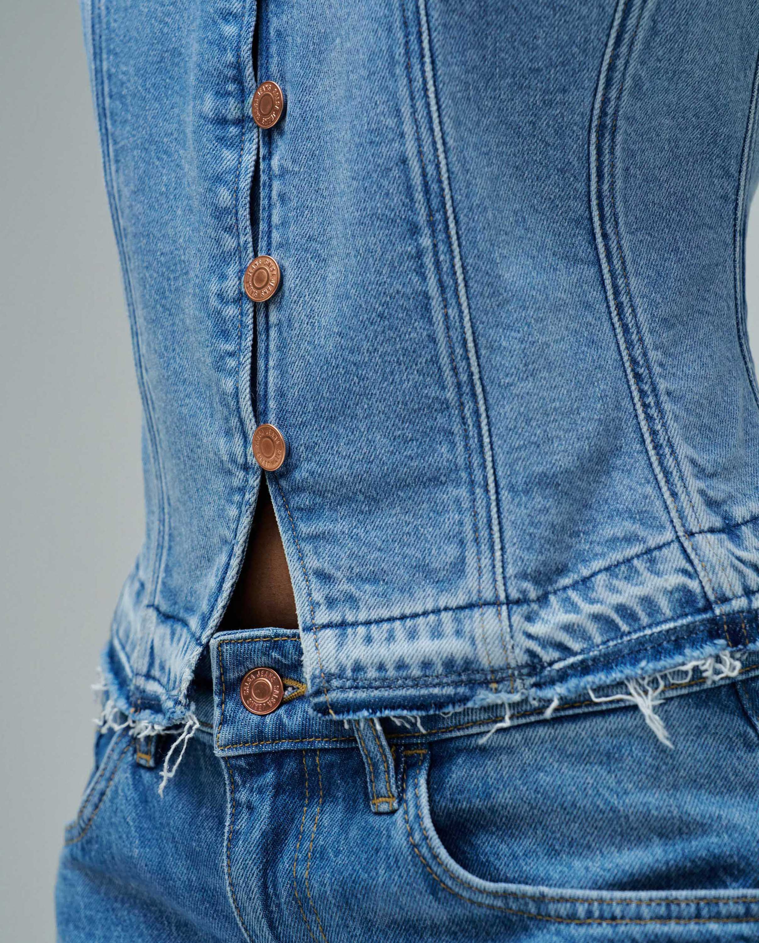 Colete em Lightdenim Azul-4