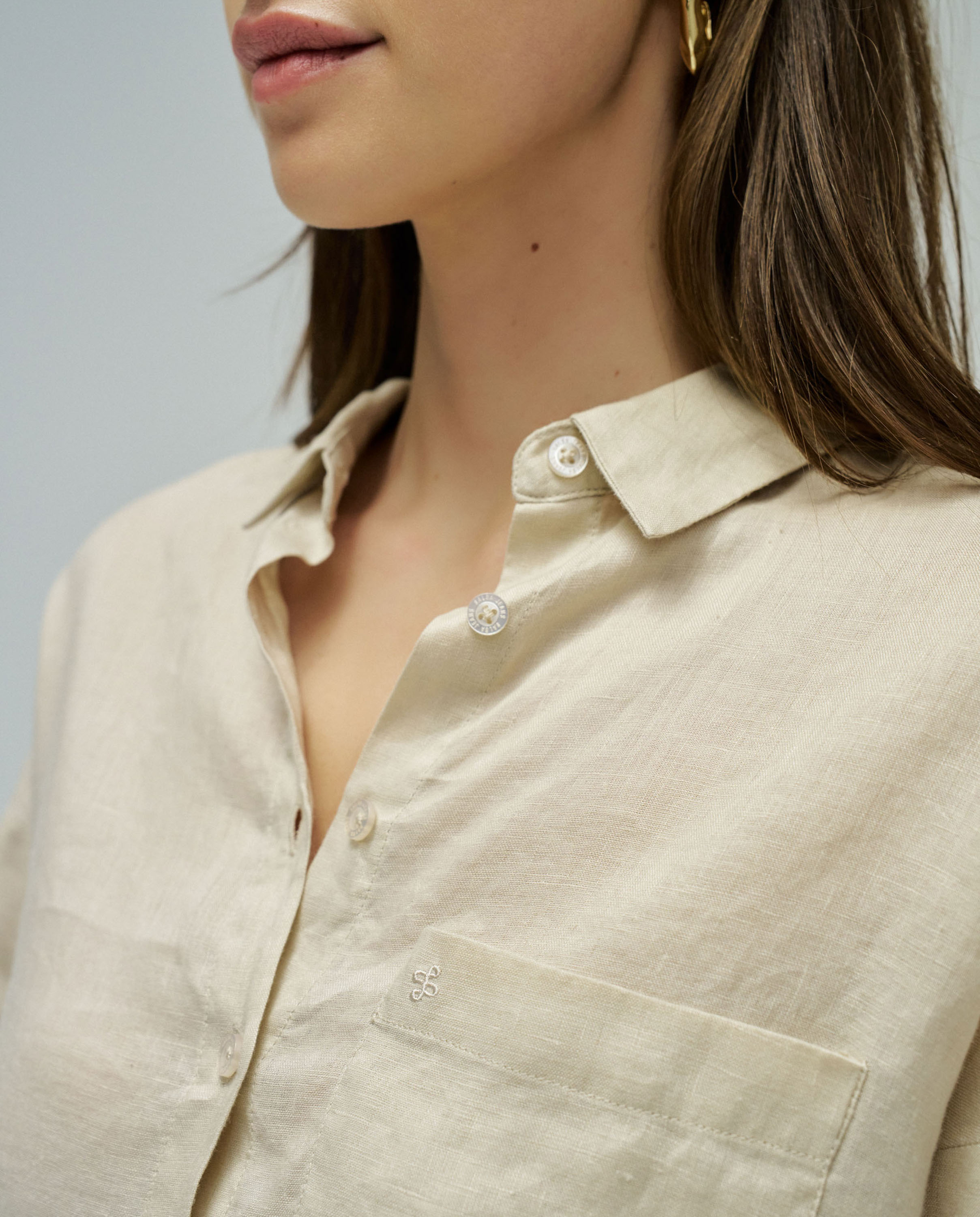 Camisa de Linho Natural-4