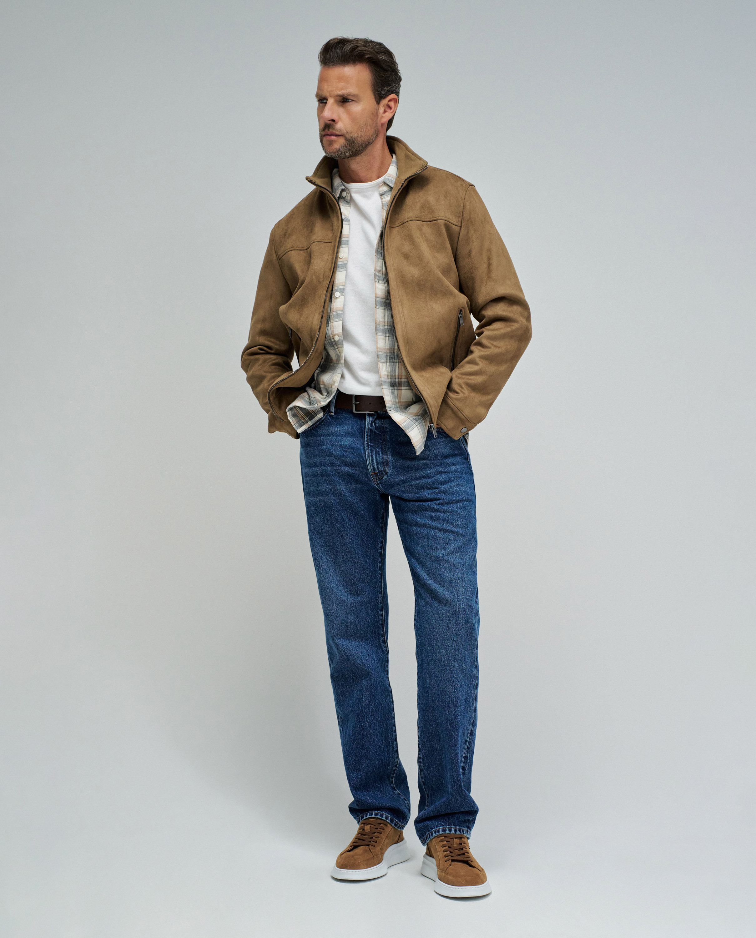 Imagem 0 de Jeans Straight com Corte a Direito