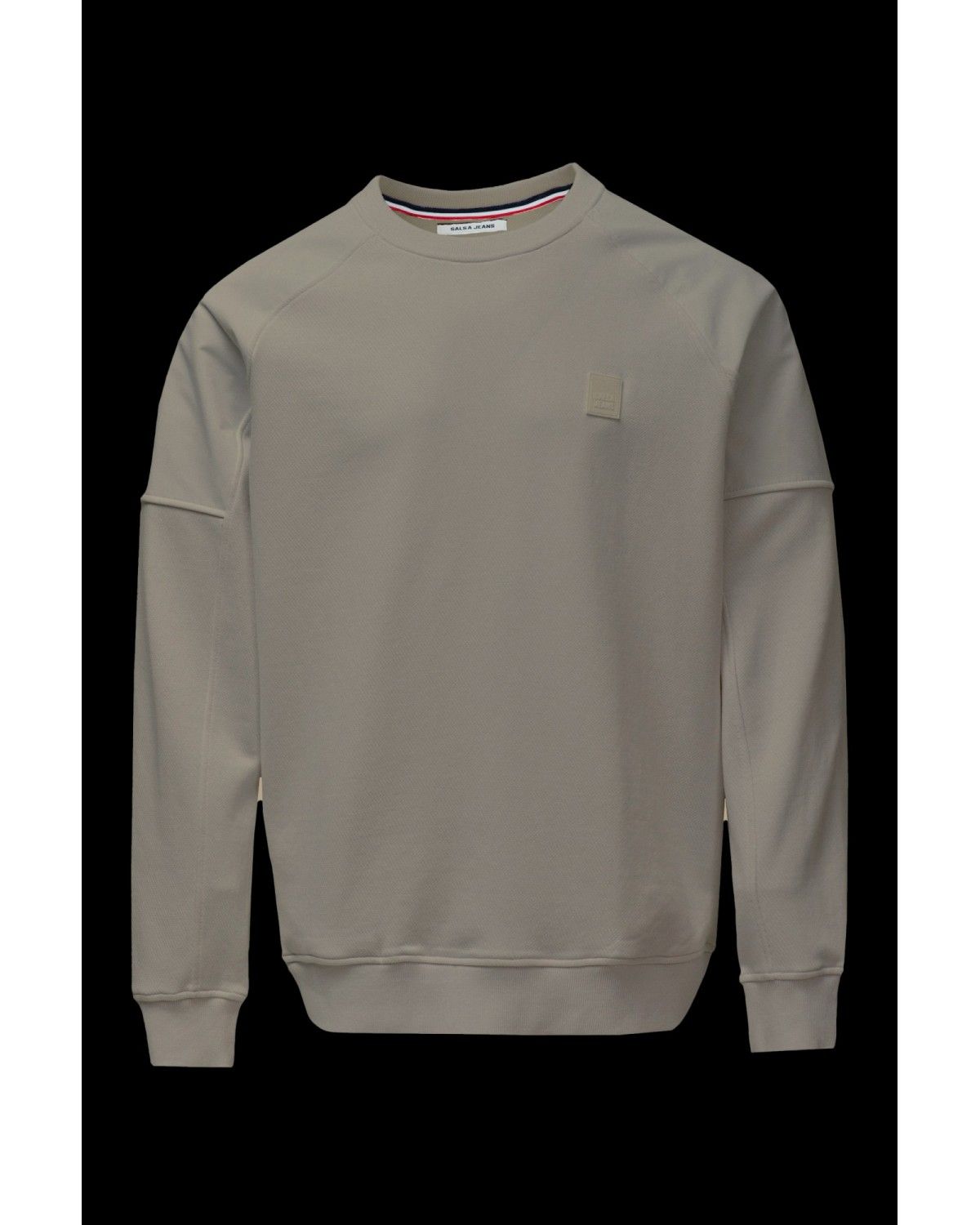 Sweatshirt com Branding sem Capuz Cru-6