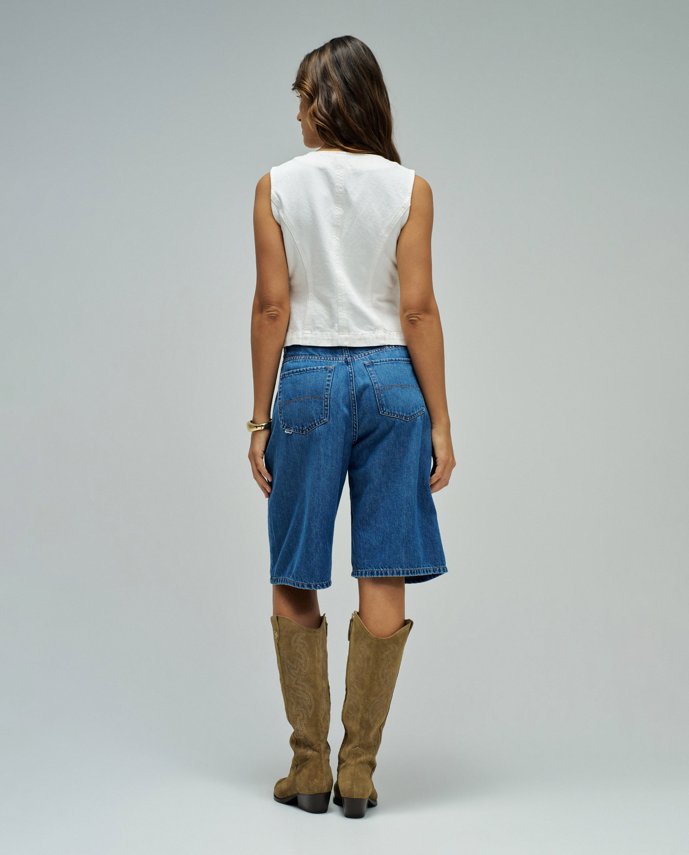 Colete em Denim Natural-3