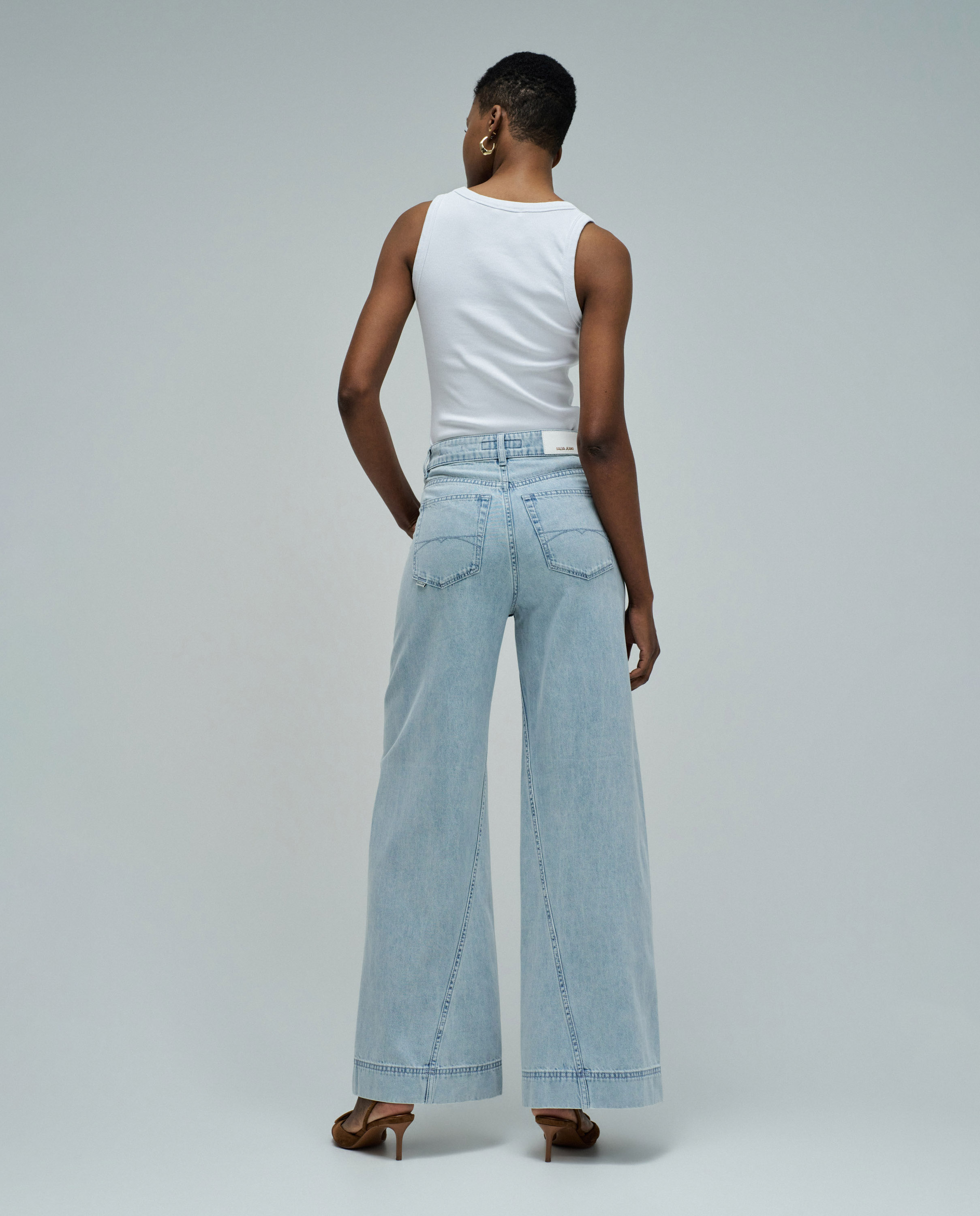 Jeans Super Wide Leg Azul-3