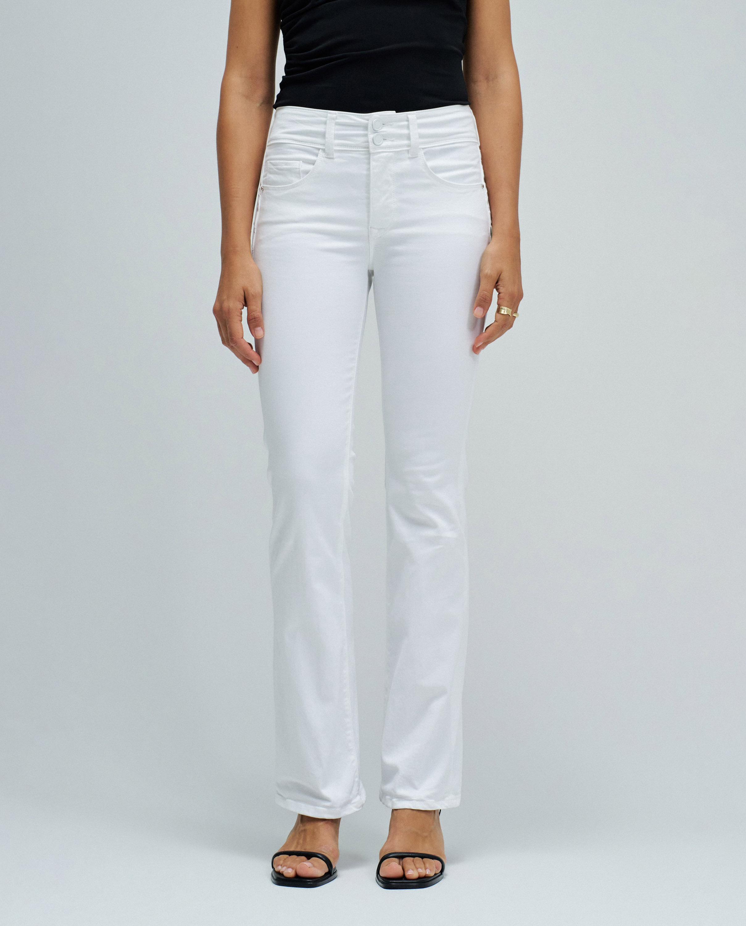 Jeans Secret Push In Bootcut Branco-5
