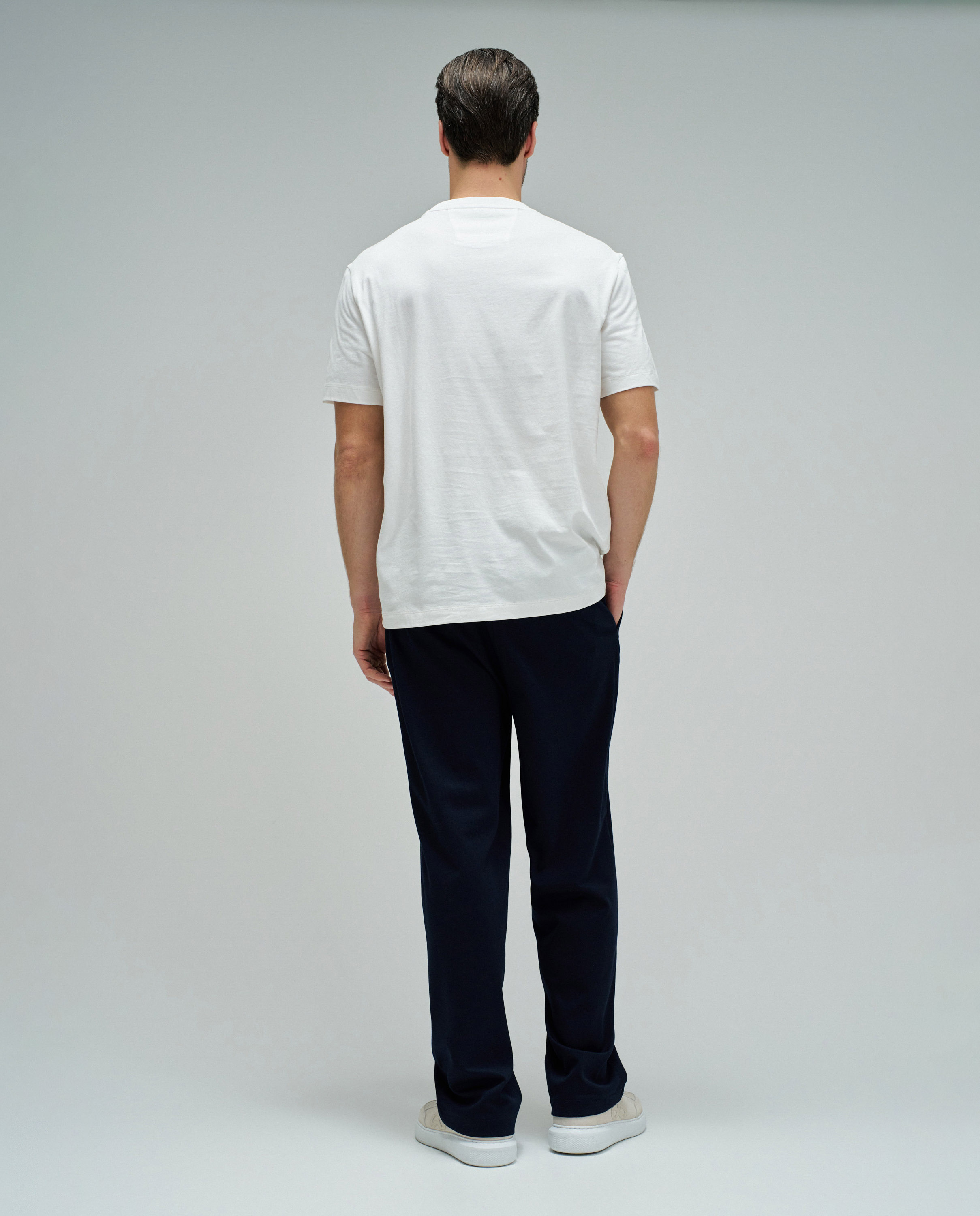 T-shirt com Branding de Ajuste Regular Natural-3