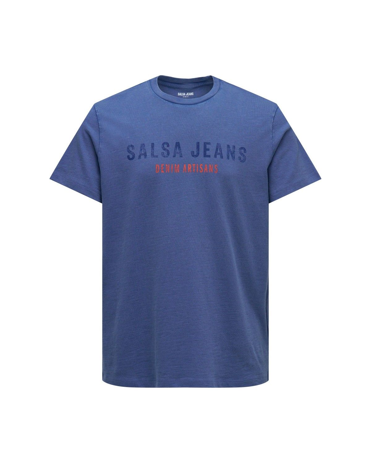 T-shirt com Branding Azul-6