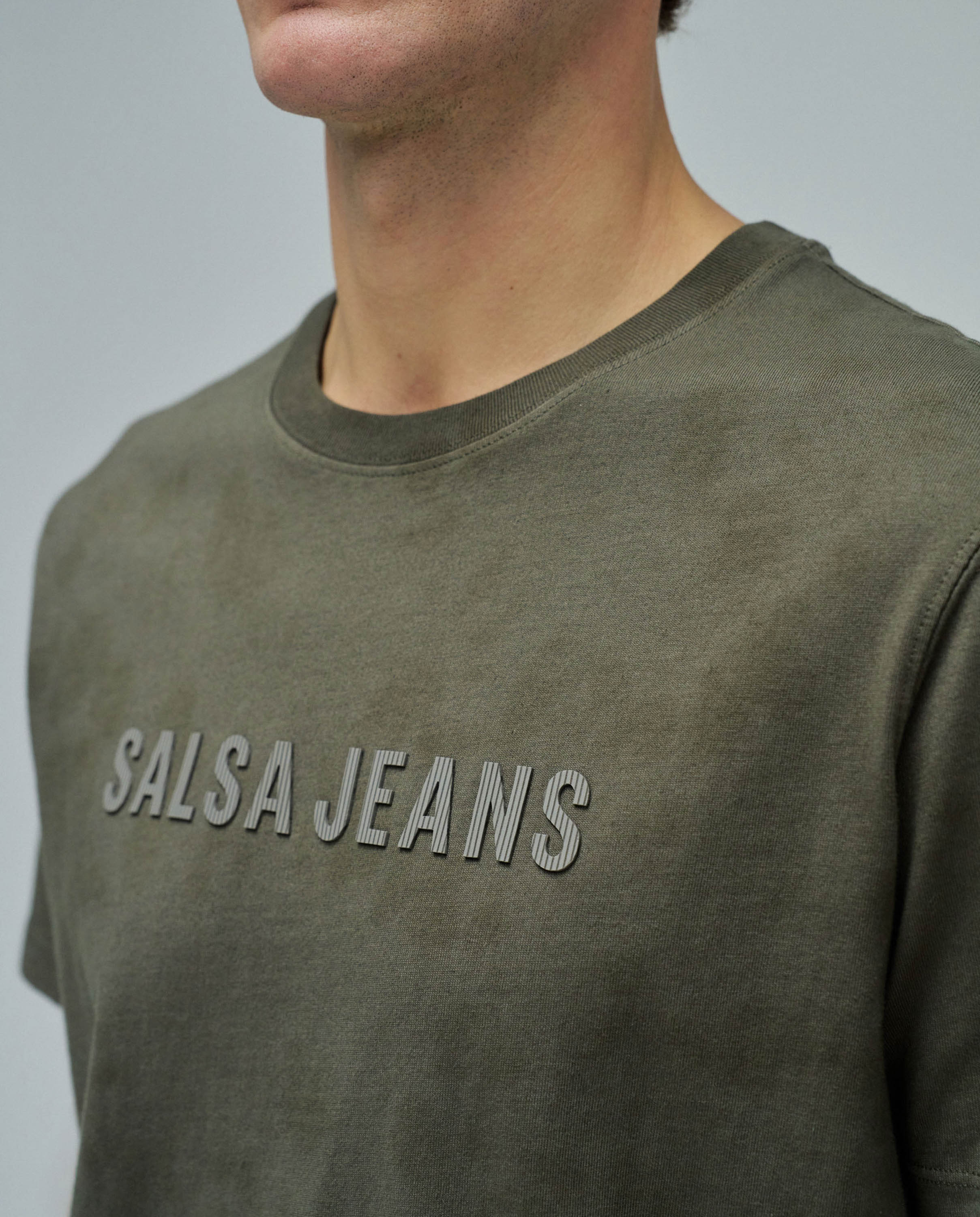 T-shirt com Branding Verde-4