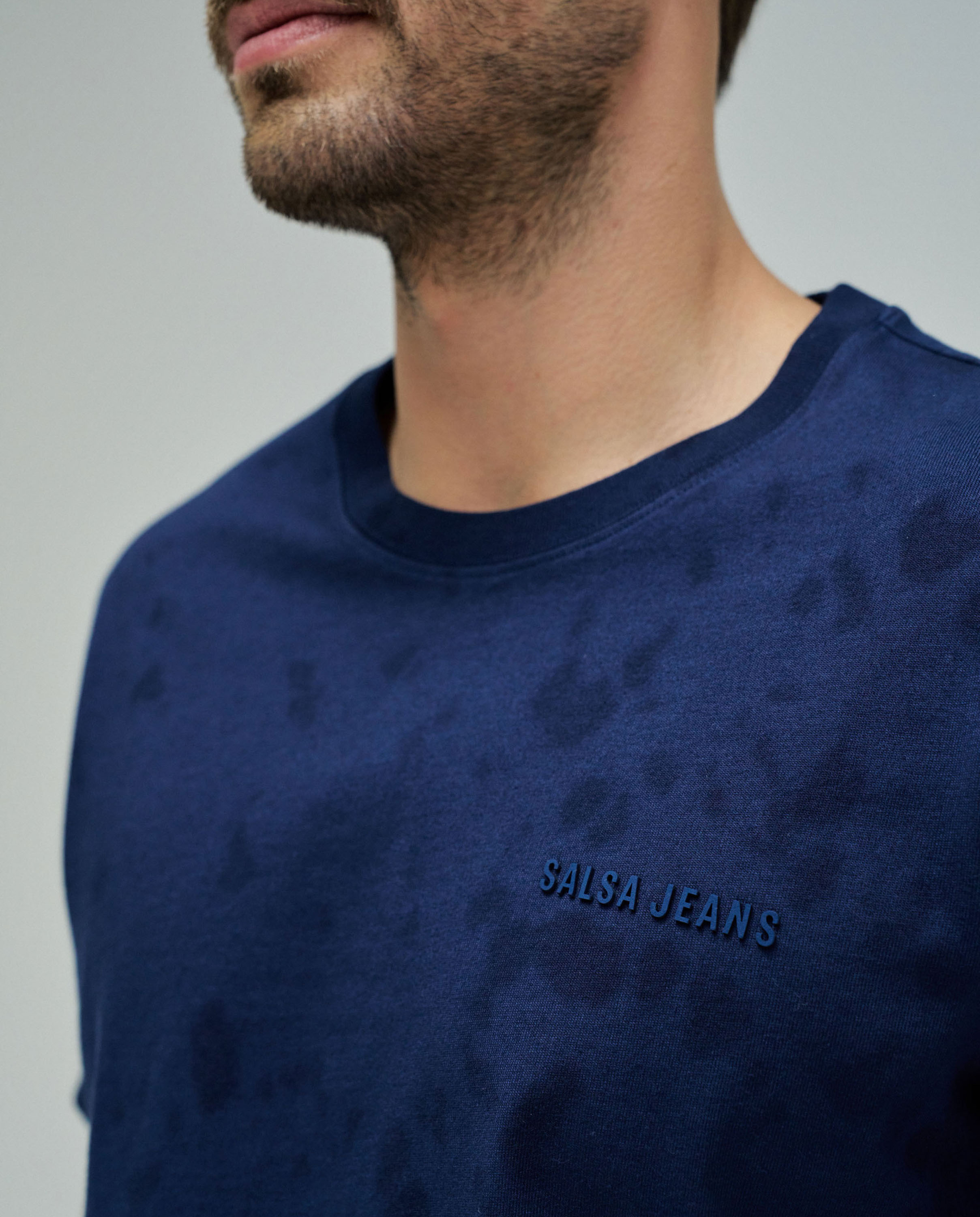 T-shirt com Branding Azul-4