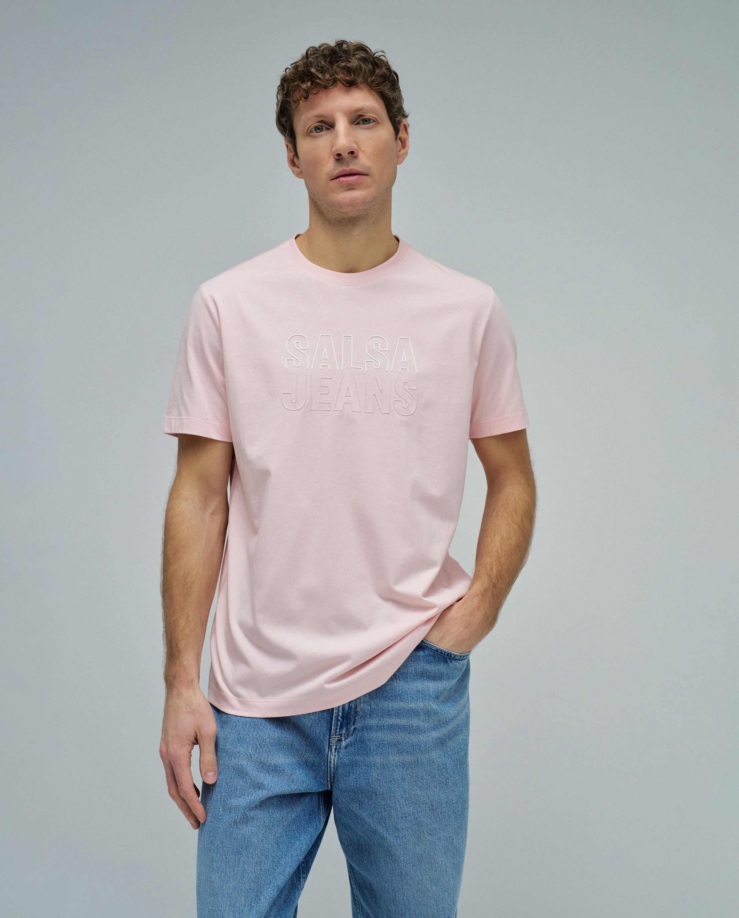 Imagem 0 de T-shirt com Branding Slim Fit