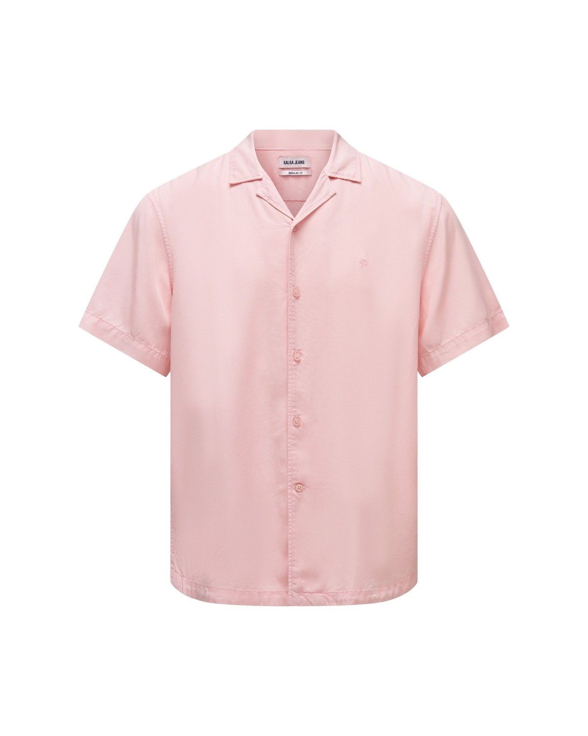 Camisa em Denim Leve Rosa-6