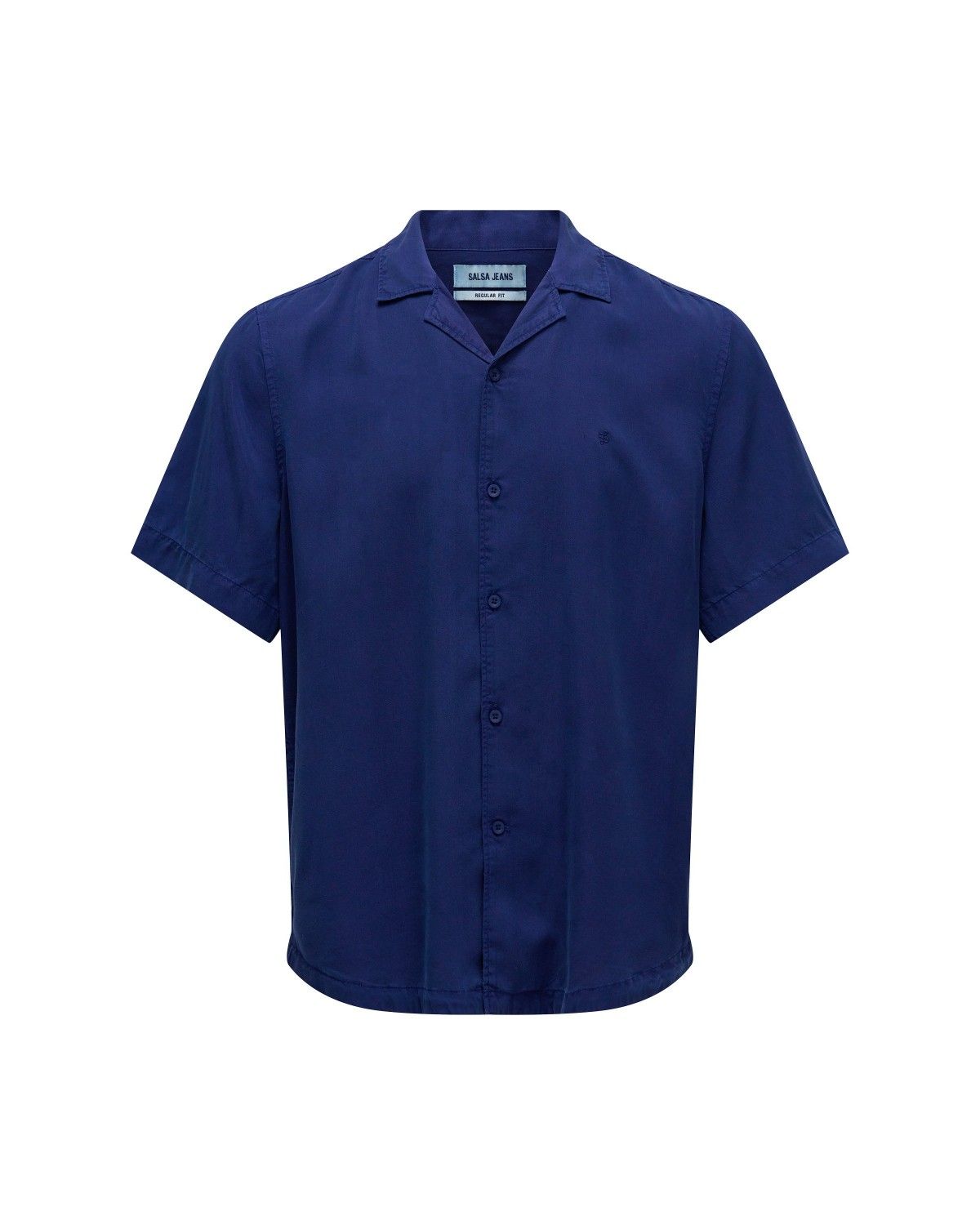 Camisa em Denim Leve Azul-6