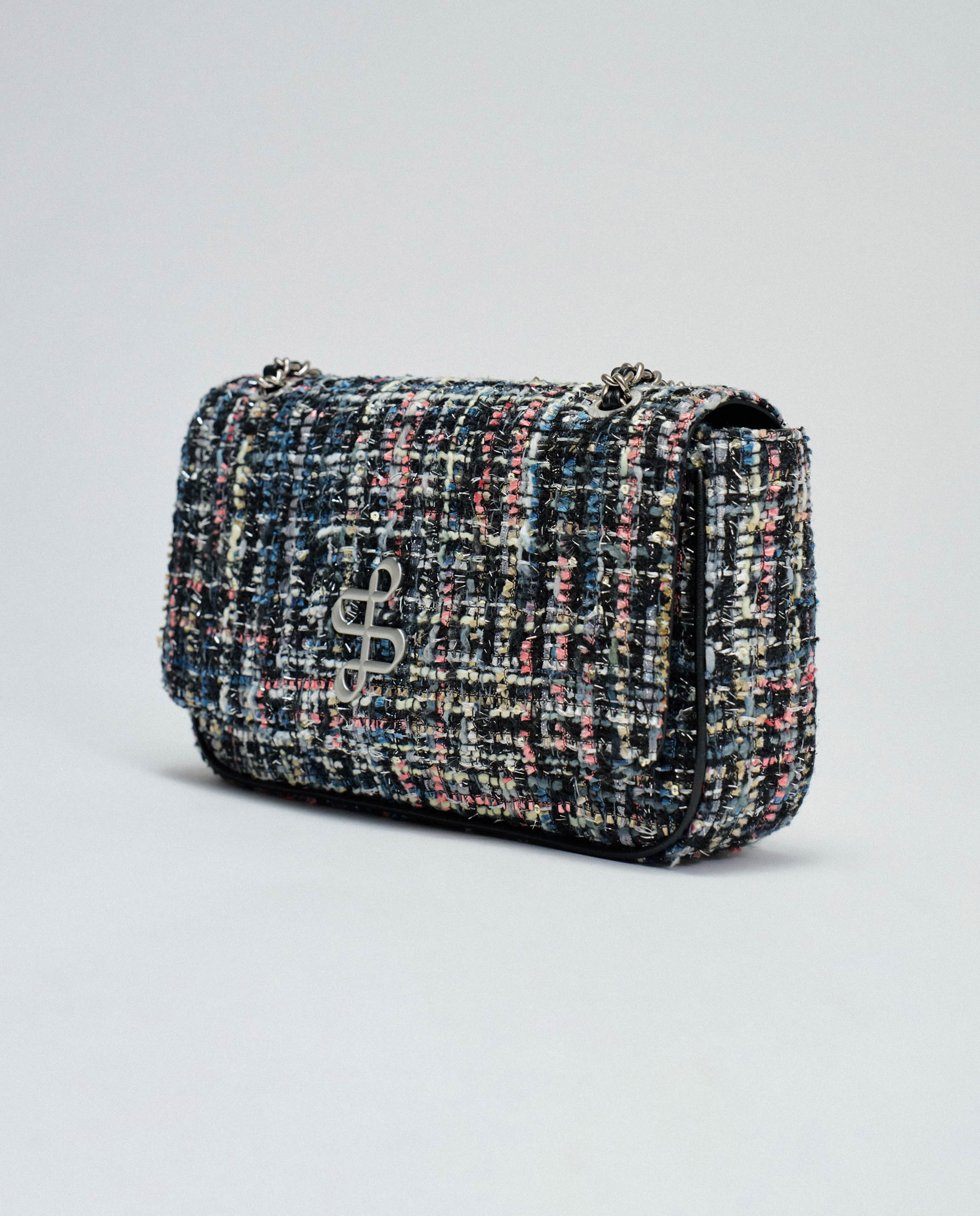 Mala de Tweed Preto-2