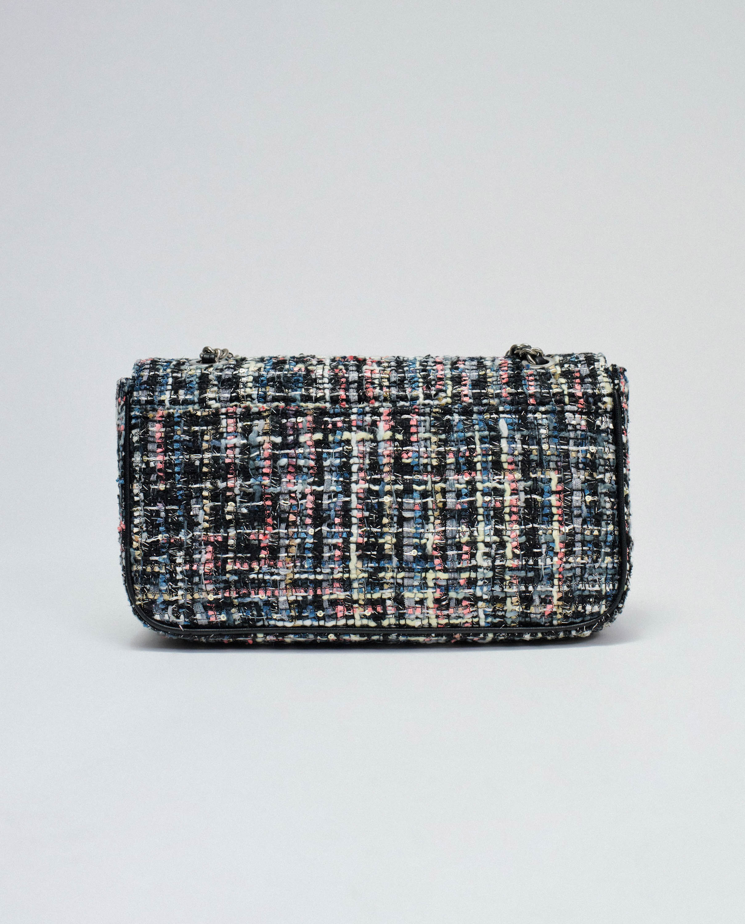 Mala de Tweed Preto-3
