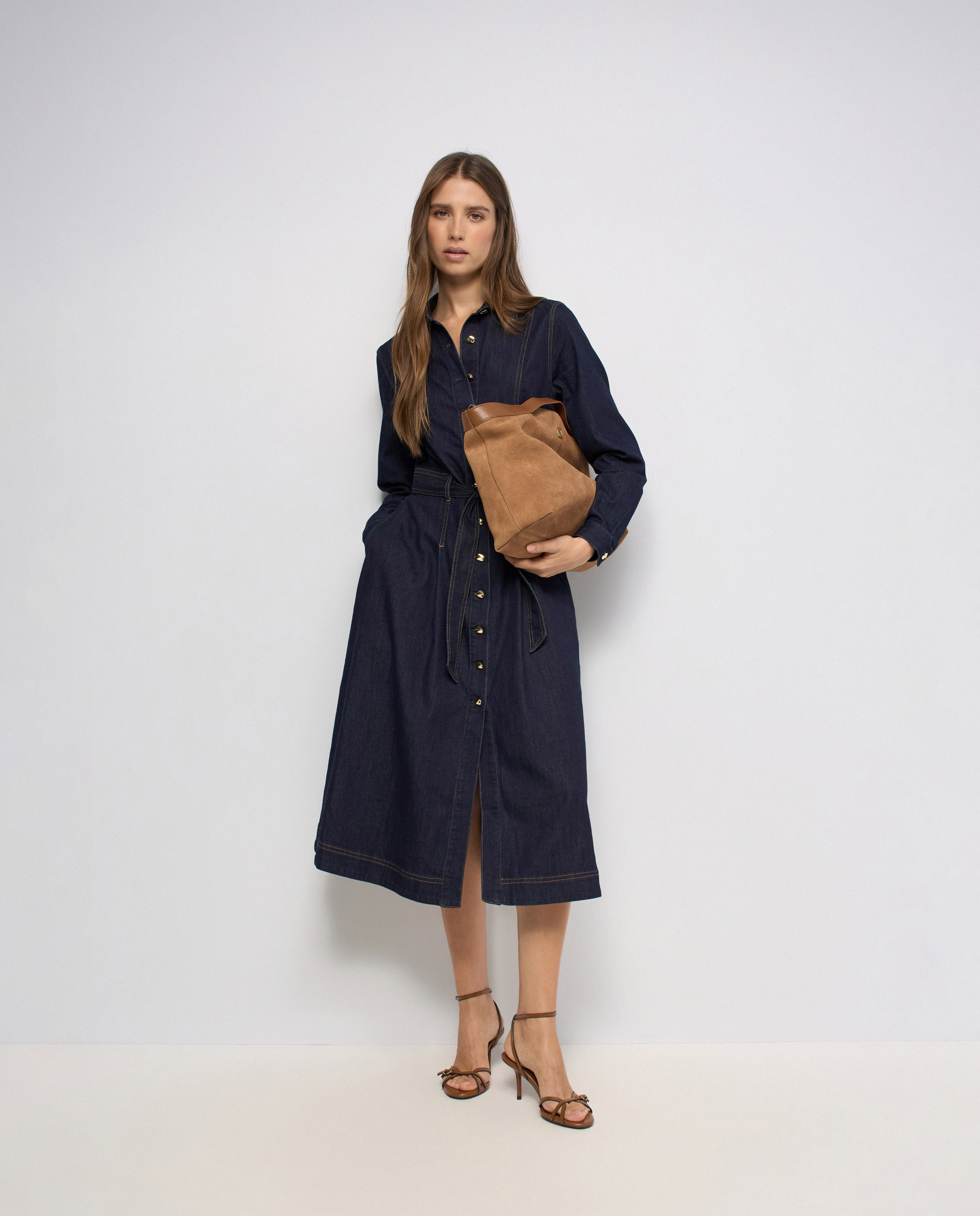 Imagem 0 de Vestido Jeans Midi
